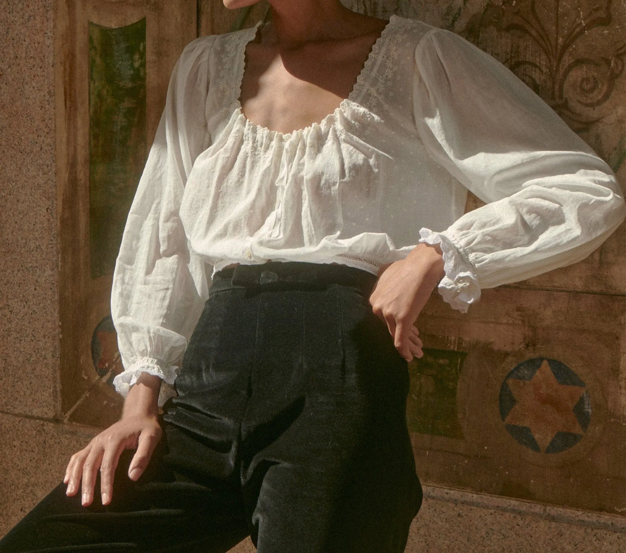 HMD -- MAEVE TOP -- SALT sold by Doen product image thumbnail 2