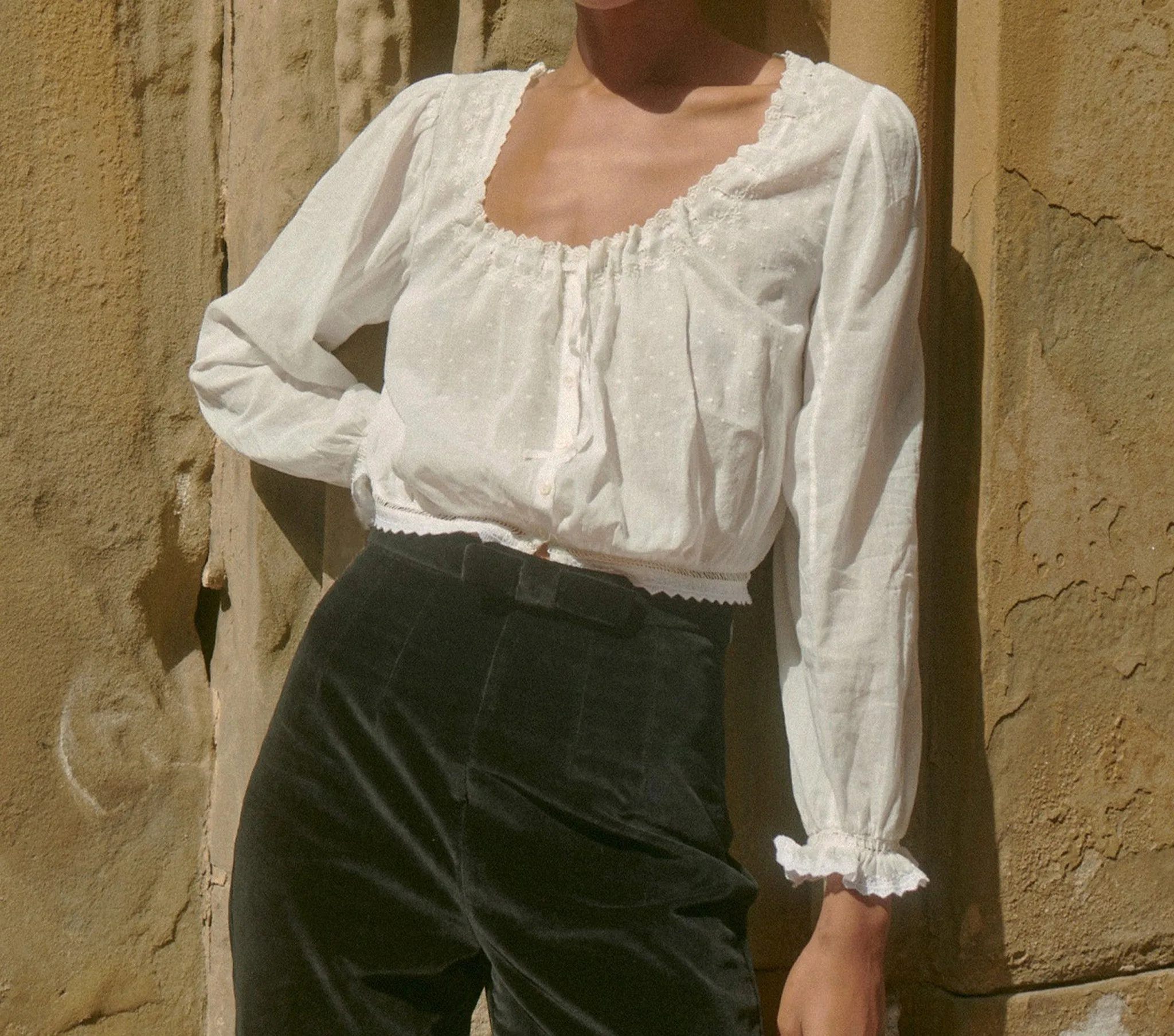 HMD -- MAEVE TOP -- SALT sold by Doen product image thumbnail 4