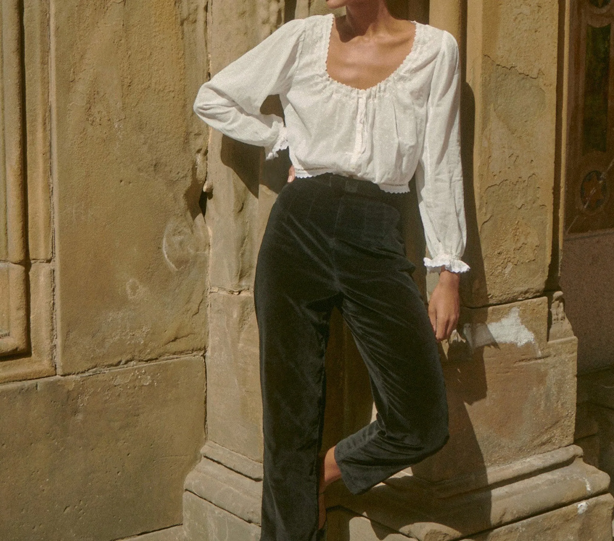 HMD -- MAEVE TOP -- SALT sold by Doen product image thumbnail 3