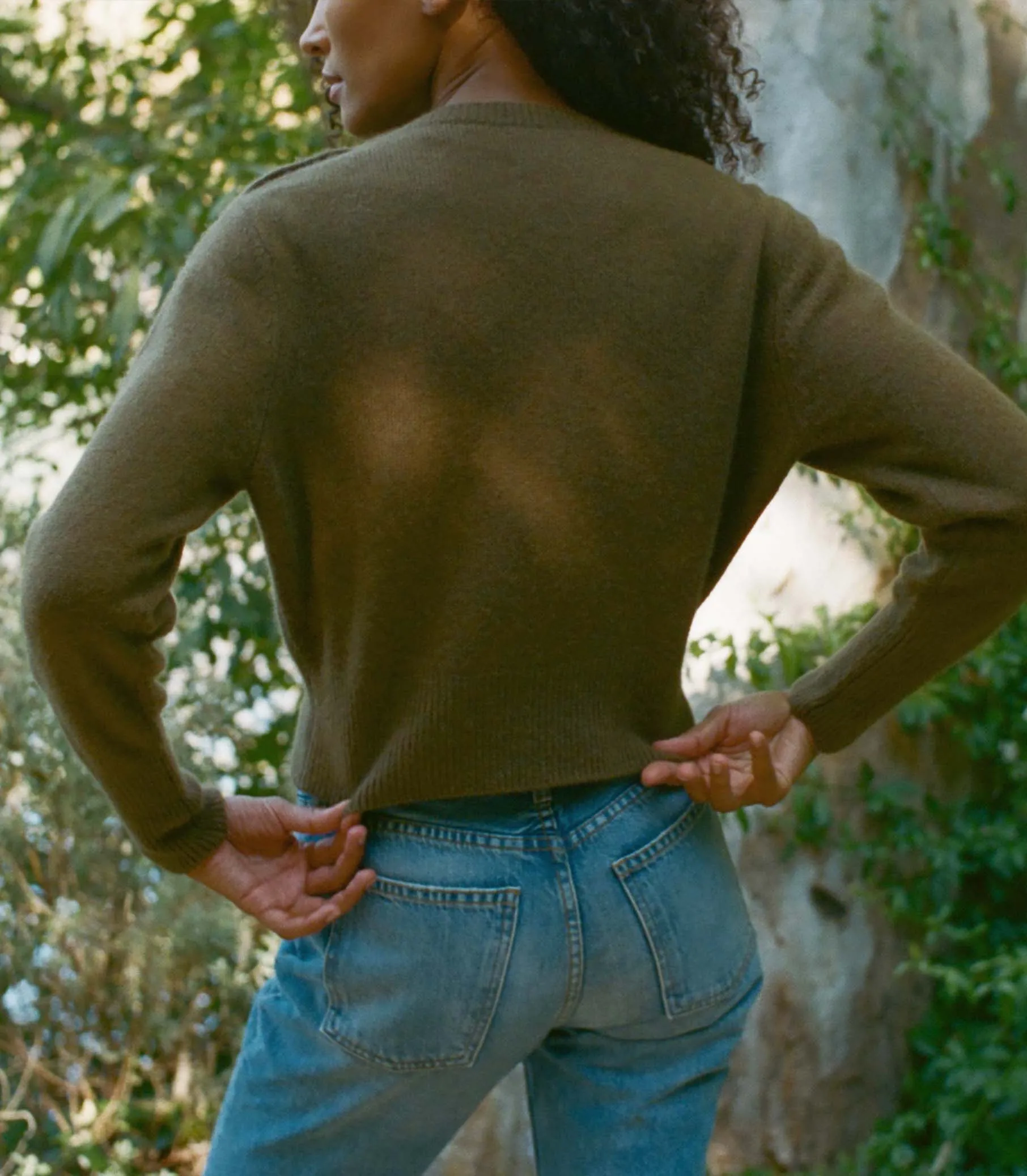 HMD -- EMMALYN SWEATER -- FOREST MOSS sold by Doen product image thumbnail 4