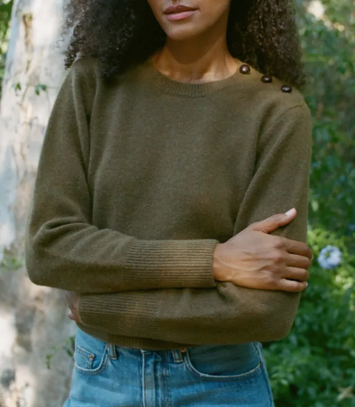 HMD -- EMMALYN SWEATER -- FOREST MOSS sold by Doen