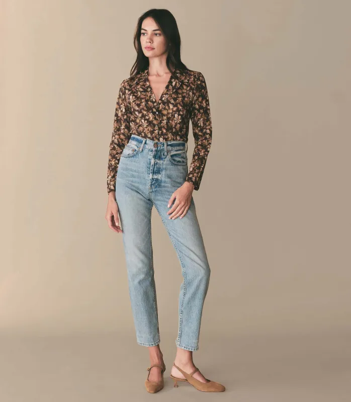 HMD -- SHEILA TOP -- FERN GROVE FLORAL made by Doen