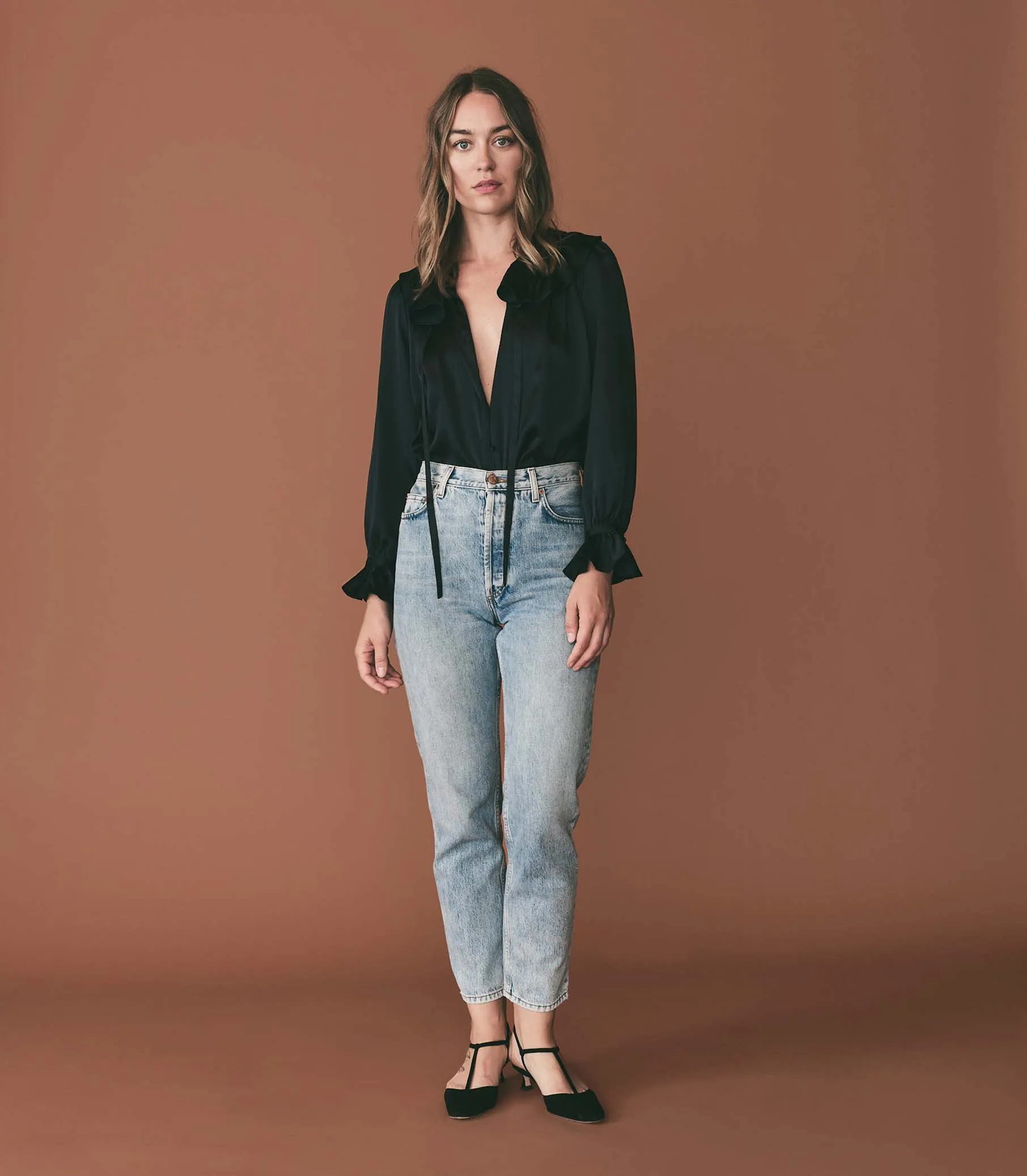 HMD -- SOLANGE TOP -- DEEP NAVY sold by Doen product image thumbnail 2