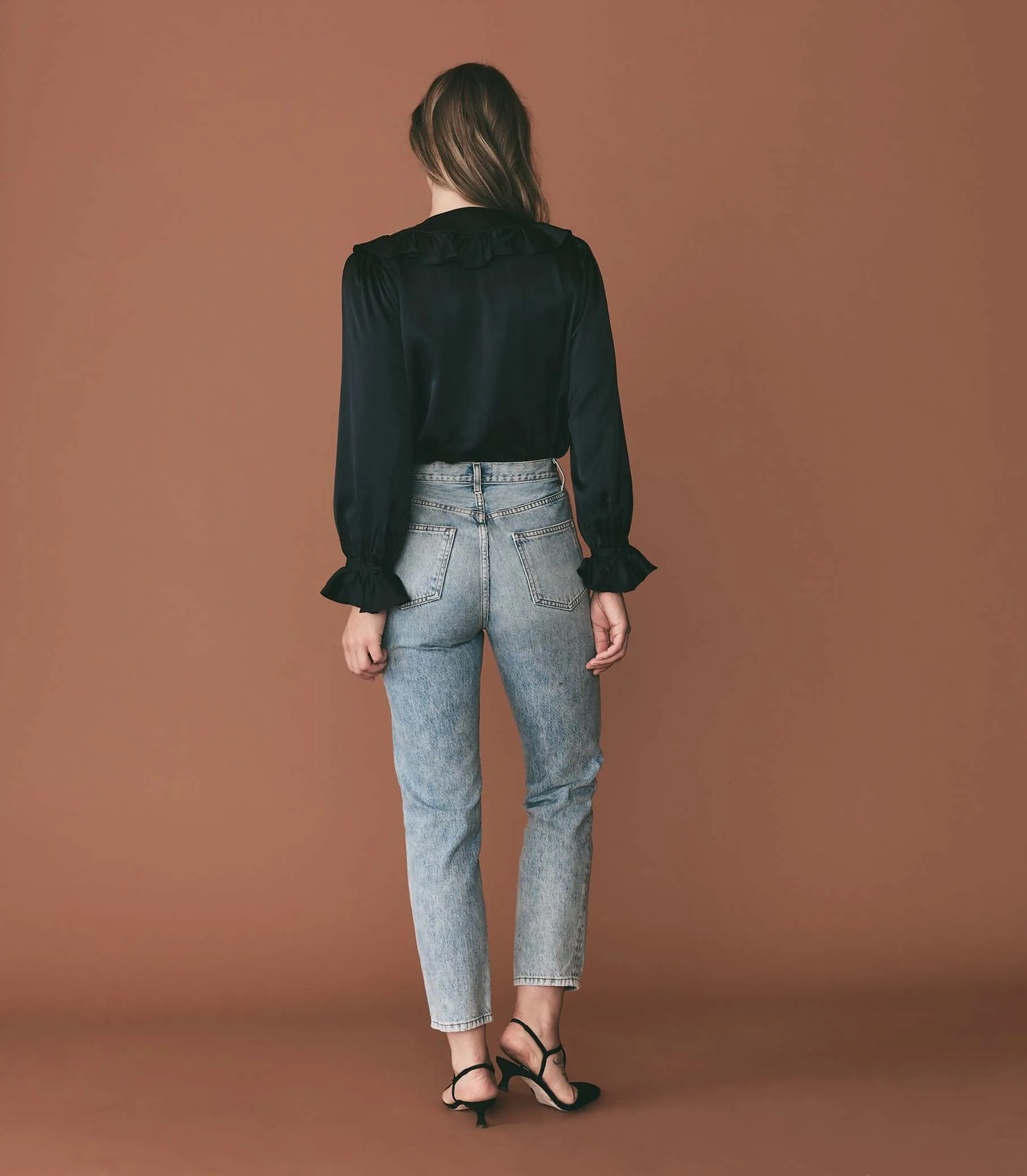 HMD -- SOLANGE TOP -- DEEP NAVY sold by Doen product image thumbnail 3