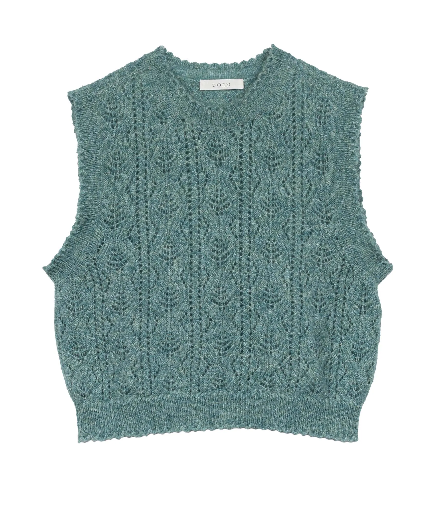 HMD -- ADRIANA VEST -- BLEU MENTHE sold by Doen product image thumbnail 5