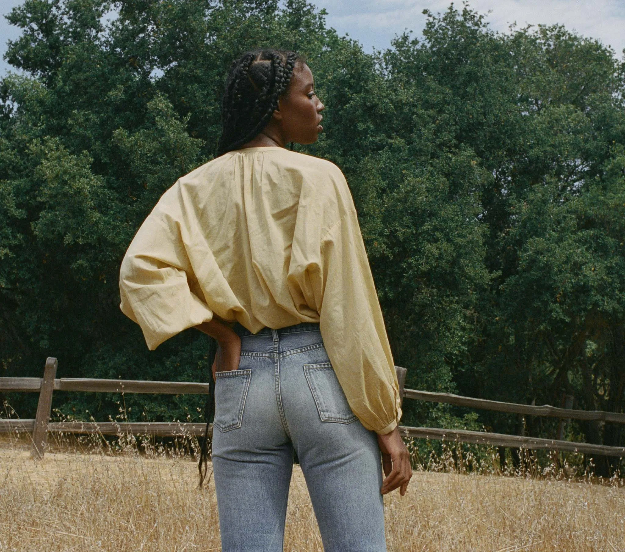 HMD -- THE JANE BLOUSE -- PALOMINO sold by Doen product image thumbnail 5