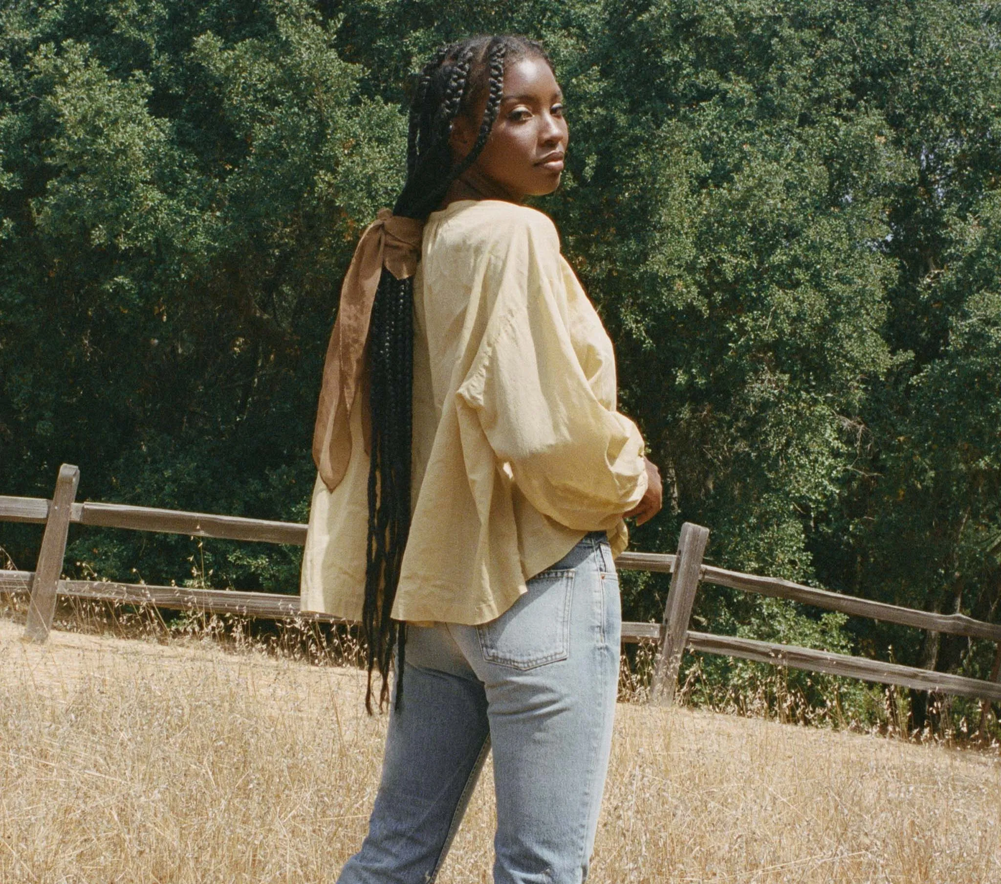 HMD -- THE JANE BLOUSE -- PALOMINO sold by Doen product image thumbnail 3