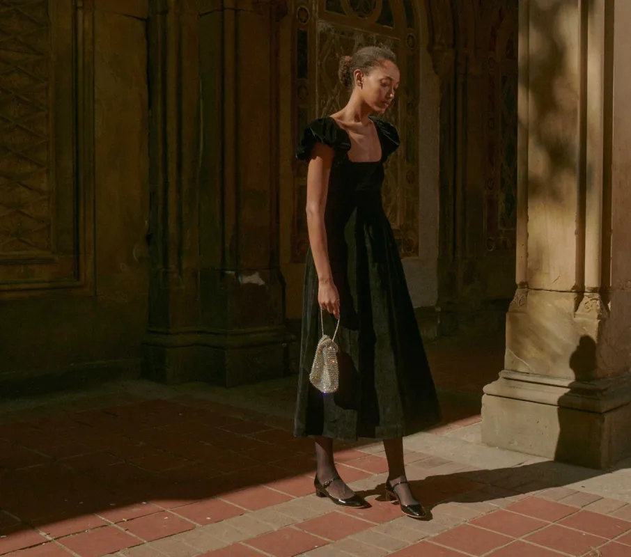 HMD -- CELESTINE DRESS -- BLACK sold by Doen