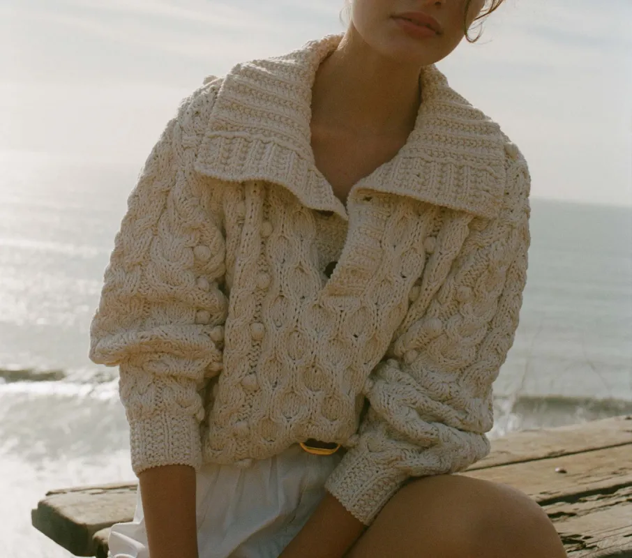 HMD -- NUAGE SWEATER -- IVORY sold by Doen