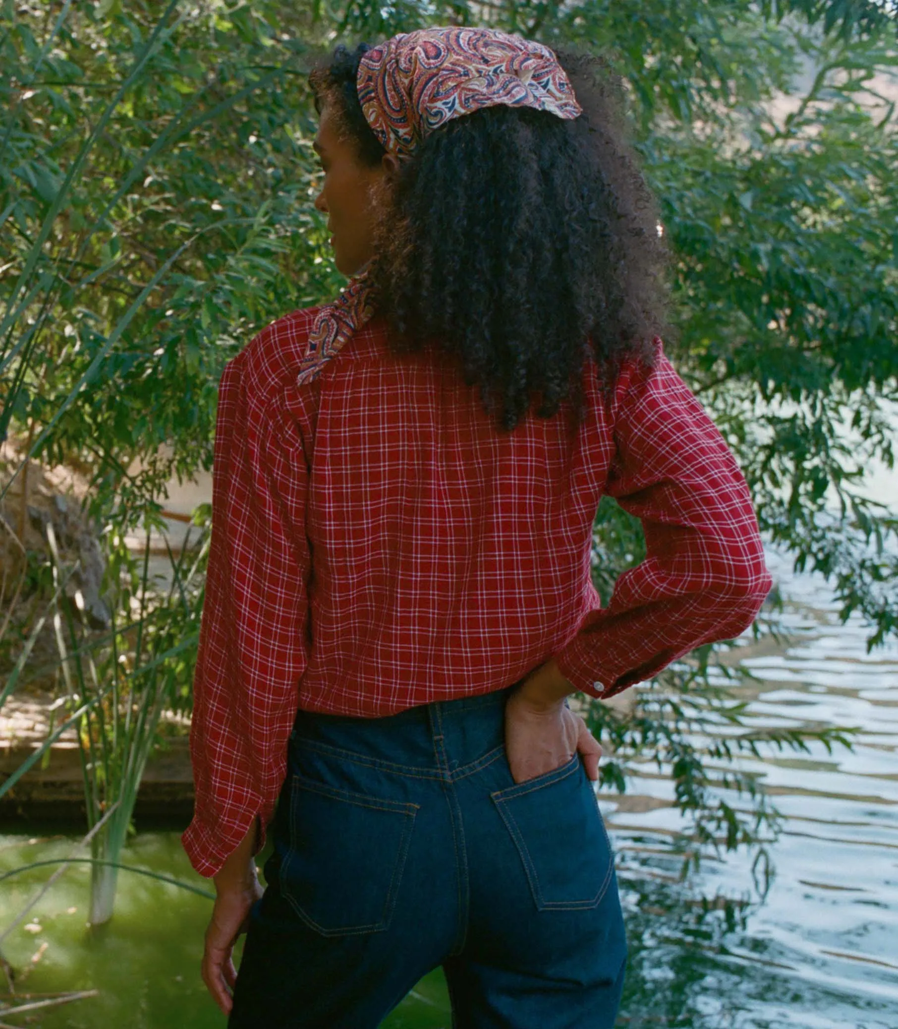 HMD -- HOLDE TOP -- ROUGE COTTAGE PLAID sold by Doen product image thumbnail 4