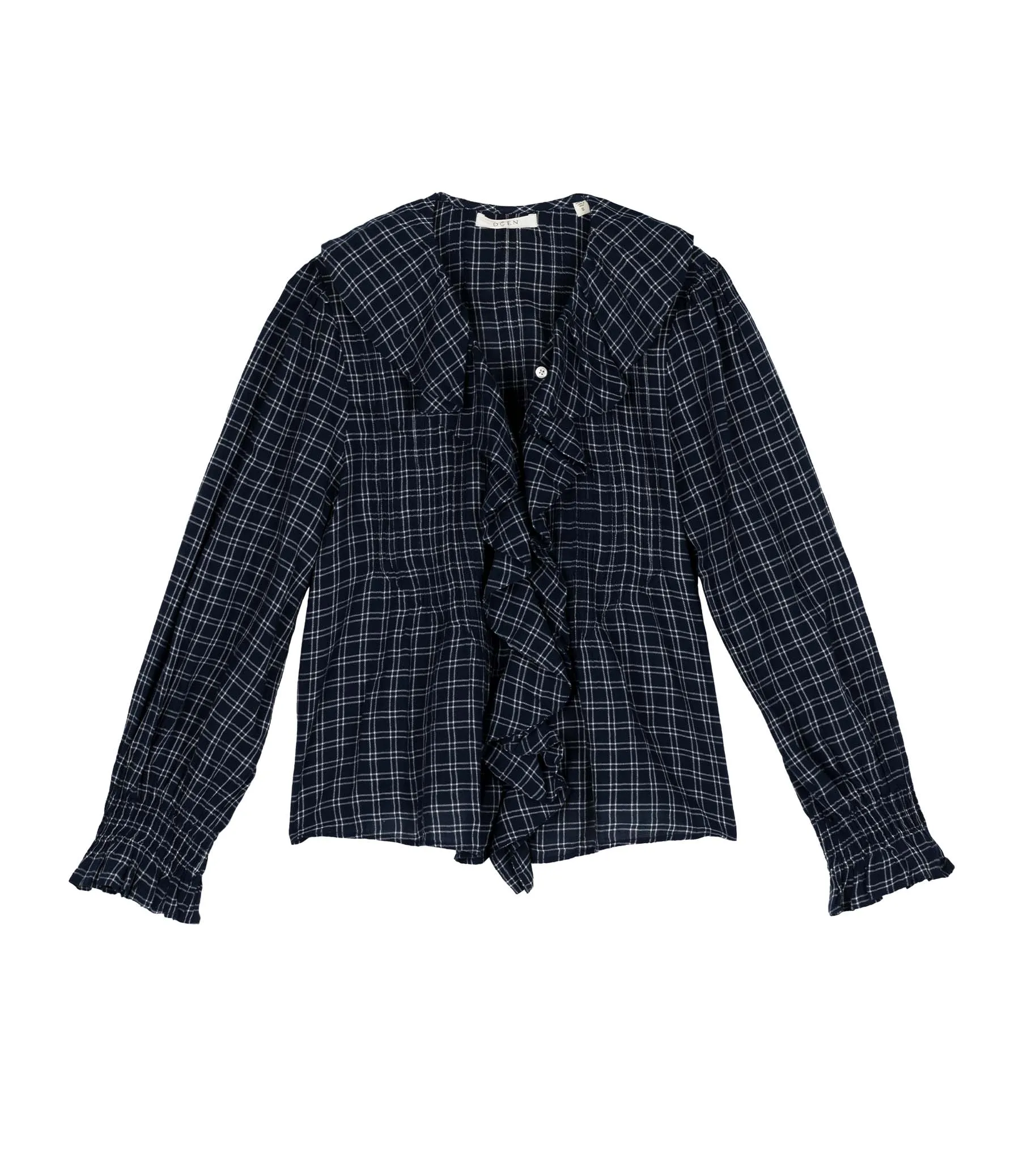 HMD -- HARDY TOP -- BLEU COTTAGE PLAID sold by Doen product image thumbnail 4