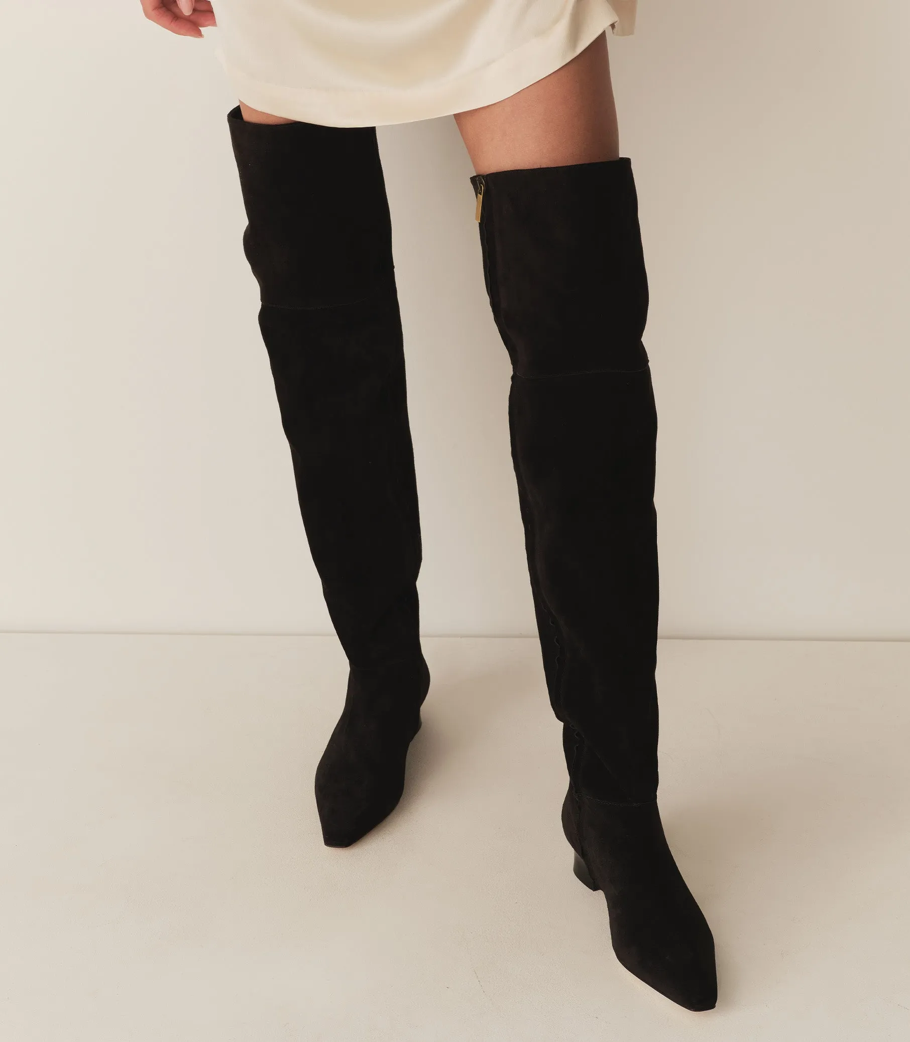 CAMBRIA BOOT -- BLACK SUEDE sold by Doen product image thumbnail 4