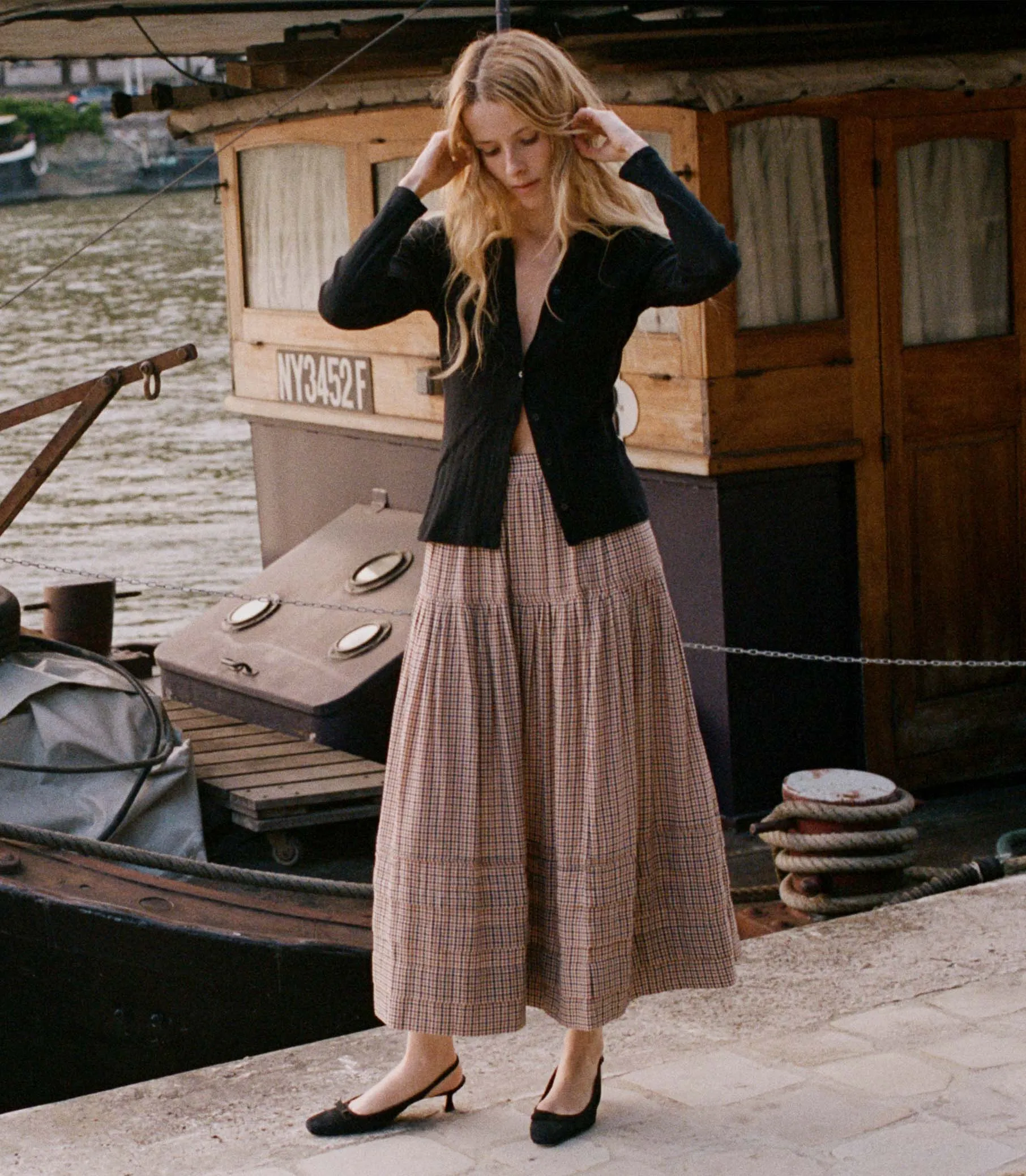 SEBASTIANE SKIRT -- BRIDGET CHECK sold by Doen product image thumbnail 4