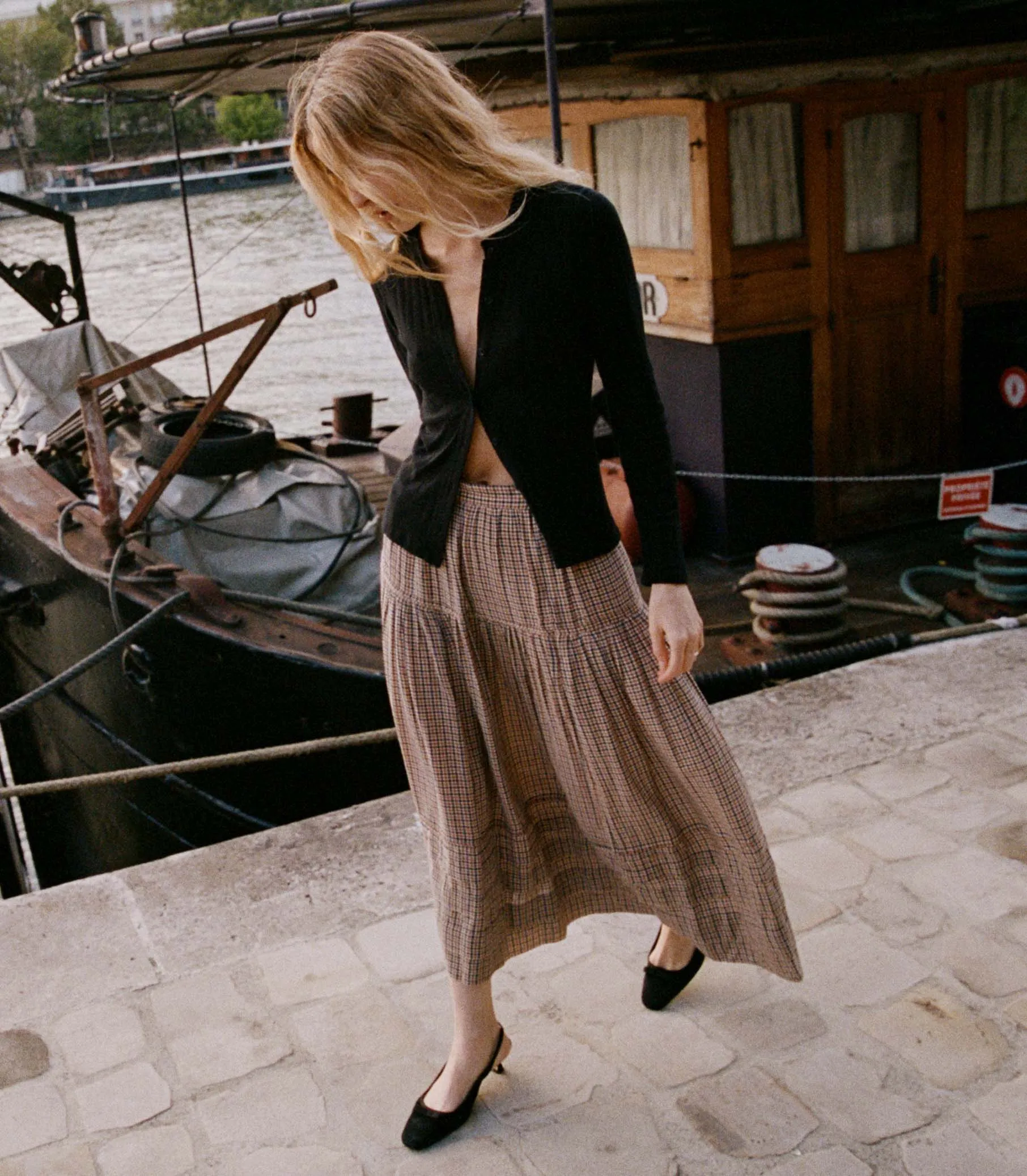 SEBASTIANE SKIRT -- BRIDGET CHECK sold by Doen product image thumbnail 2