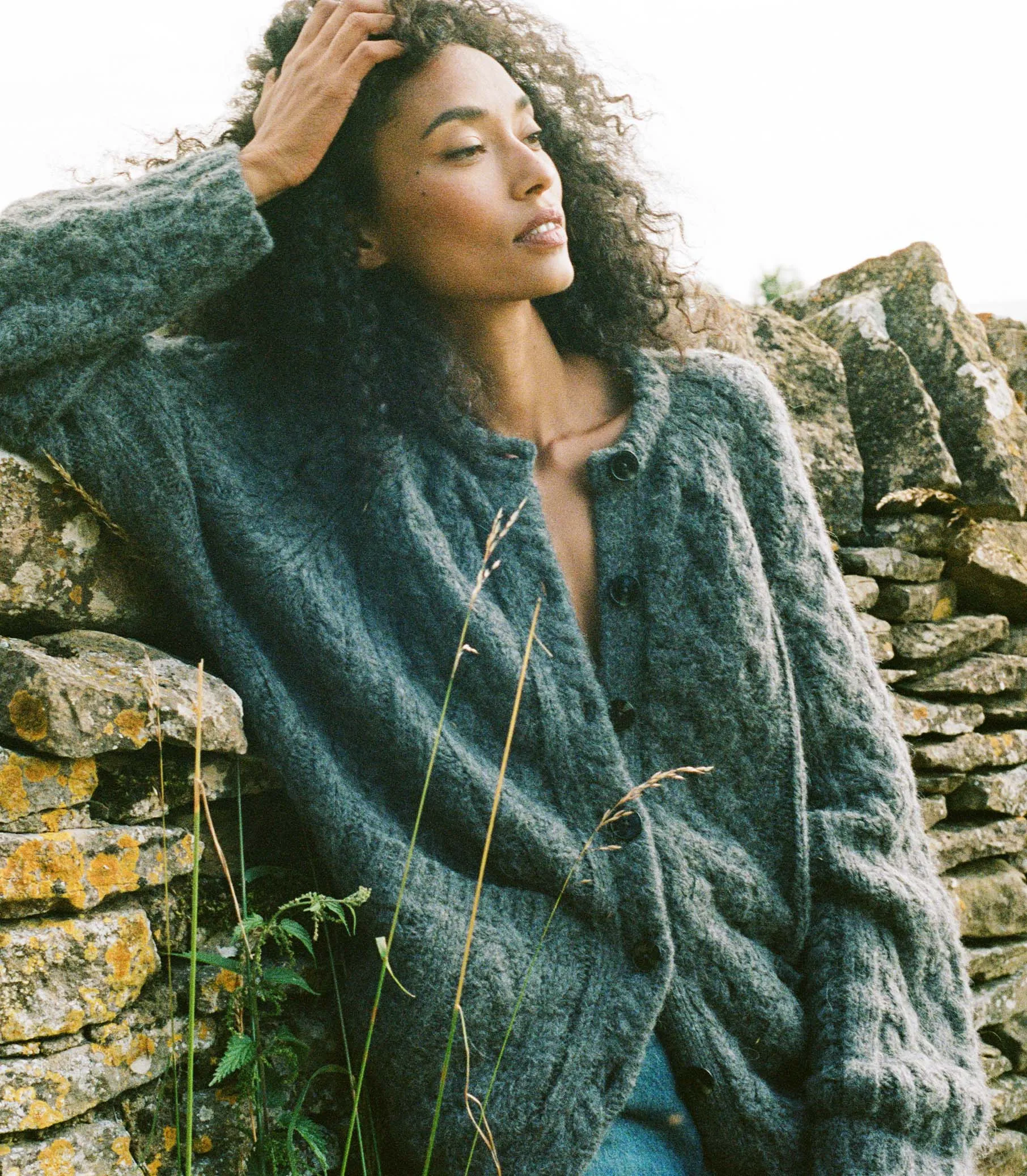 CALDWELL CARDIGAN -- CHARCOAL sold by Doen product image thumbnail 3