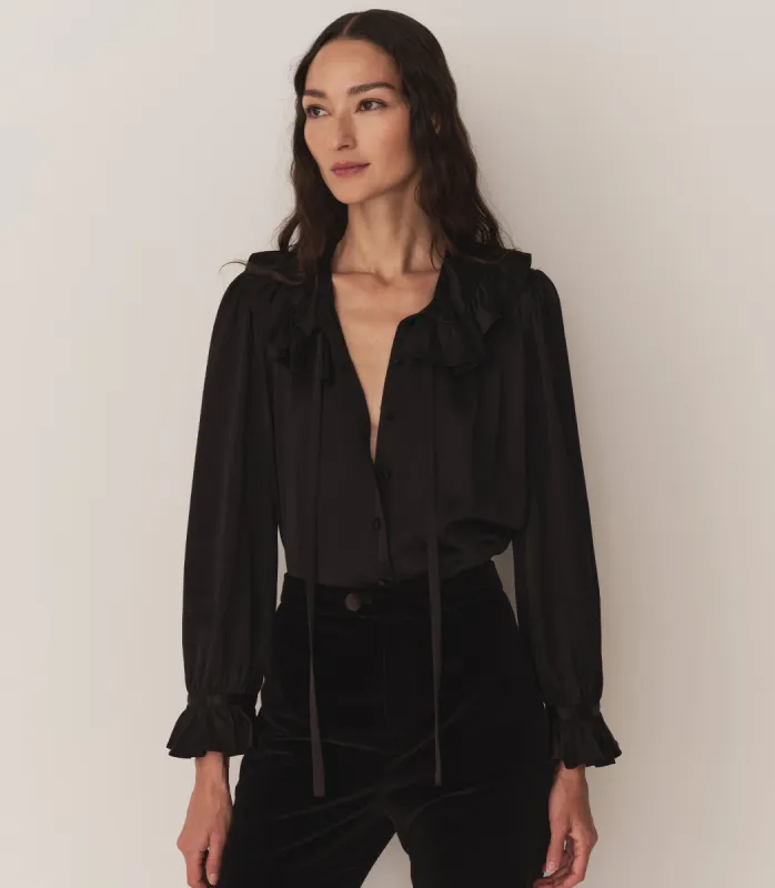 SOLANGE TOP -- BLACK sold by Doen