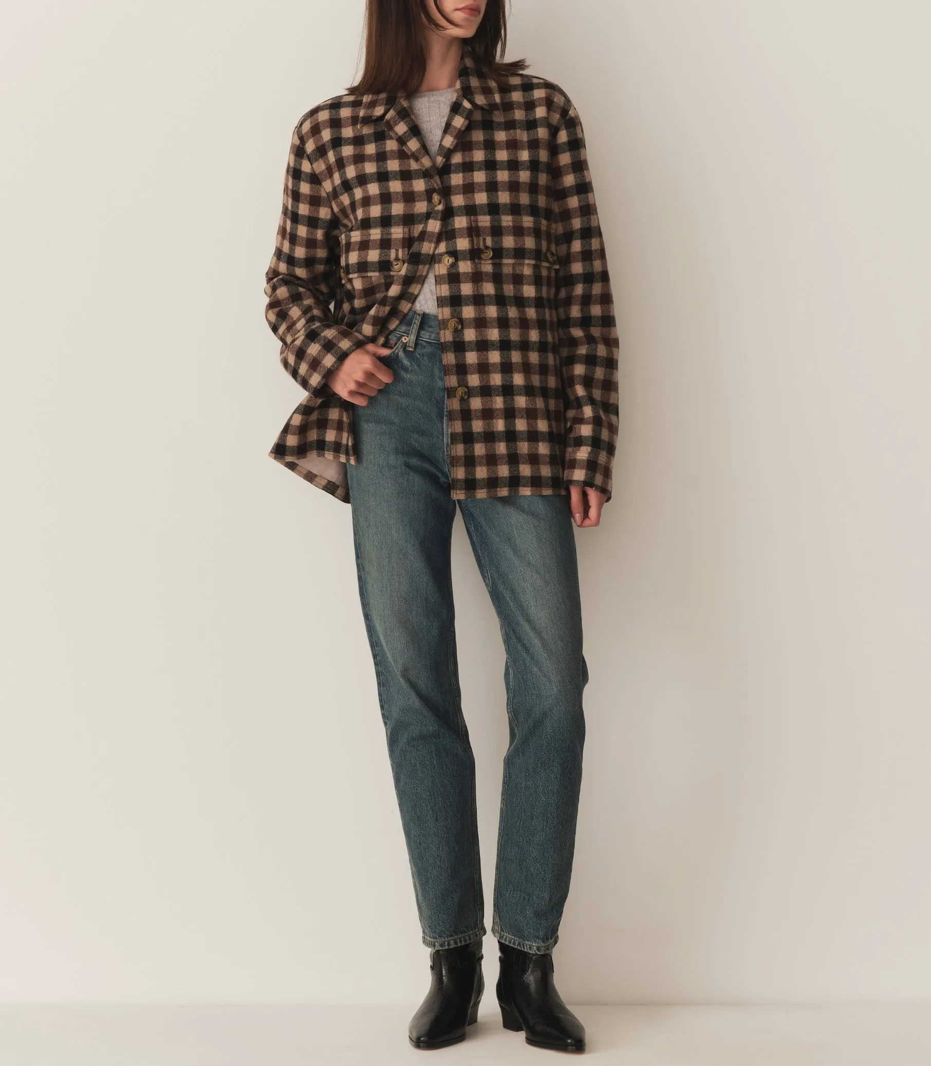 CLIFTON JACKET -- VAIL PLAID sold by Doen product image thumbnail 3