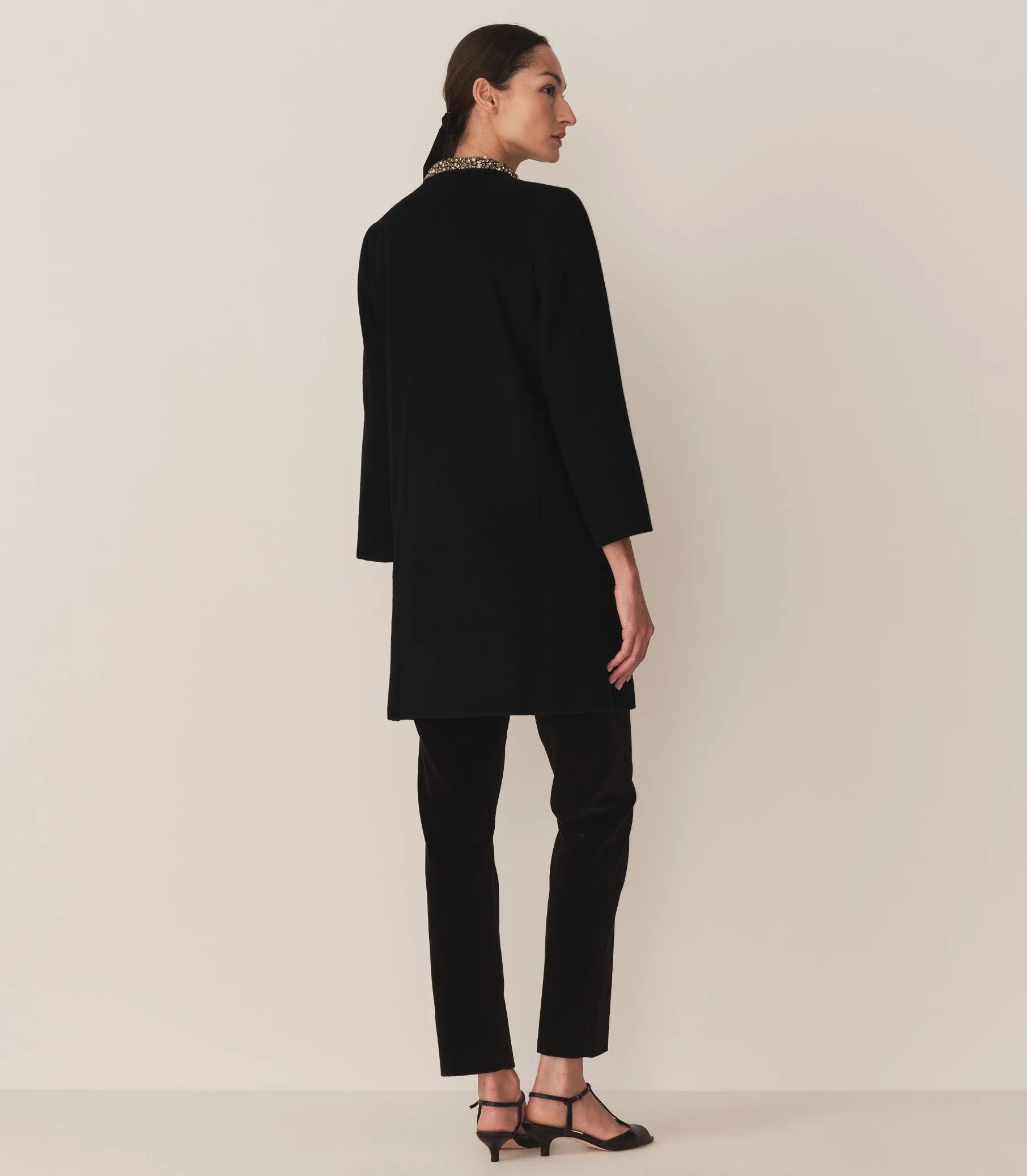 ANNEMARIE CASHMERE BLEND COAT -- BLACK sold by Doen product image thumbnail 4