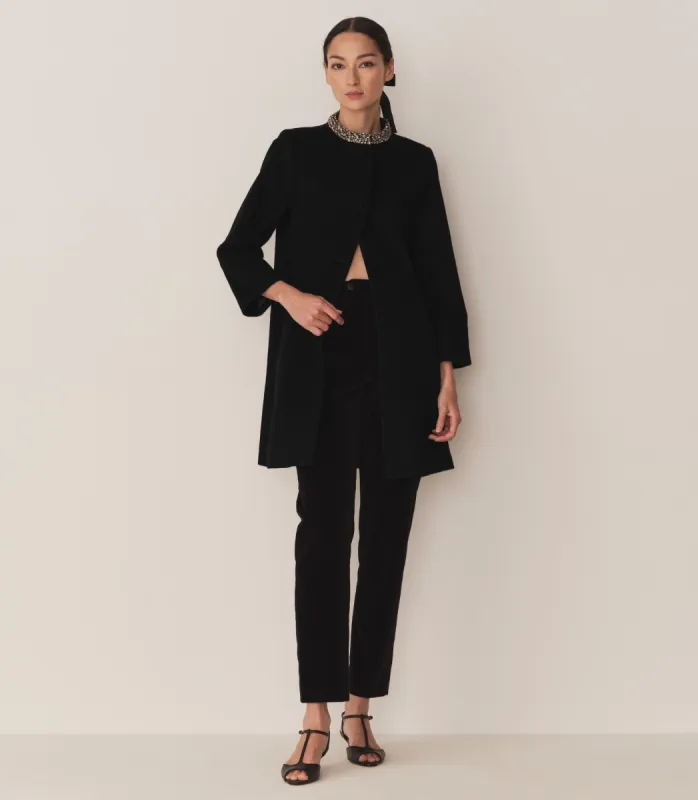 ANNEMARIE CASHMERE BLEND COAT -- BLACK sold by Doen