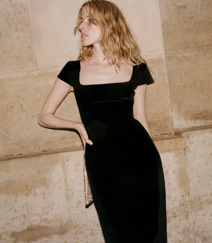 CESARINA DRESS -- BLACK sold by Doen