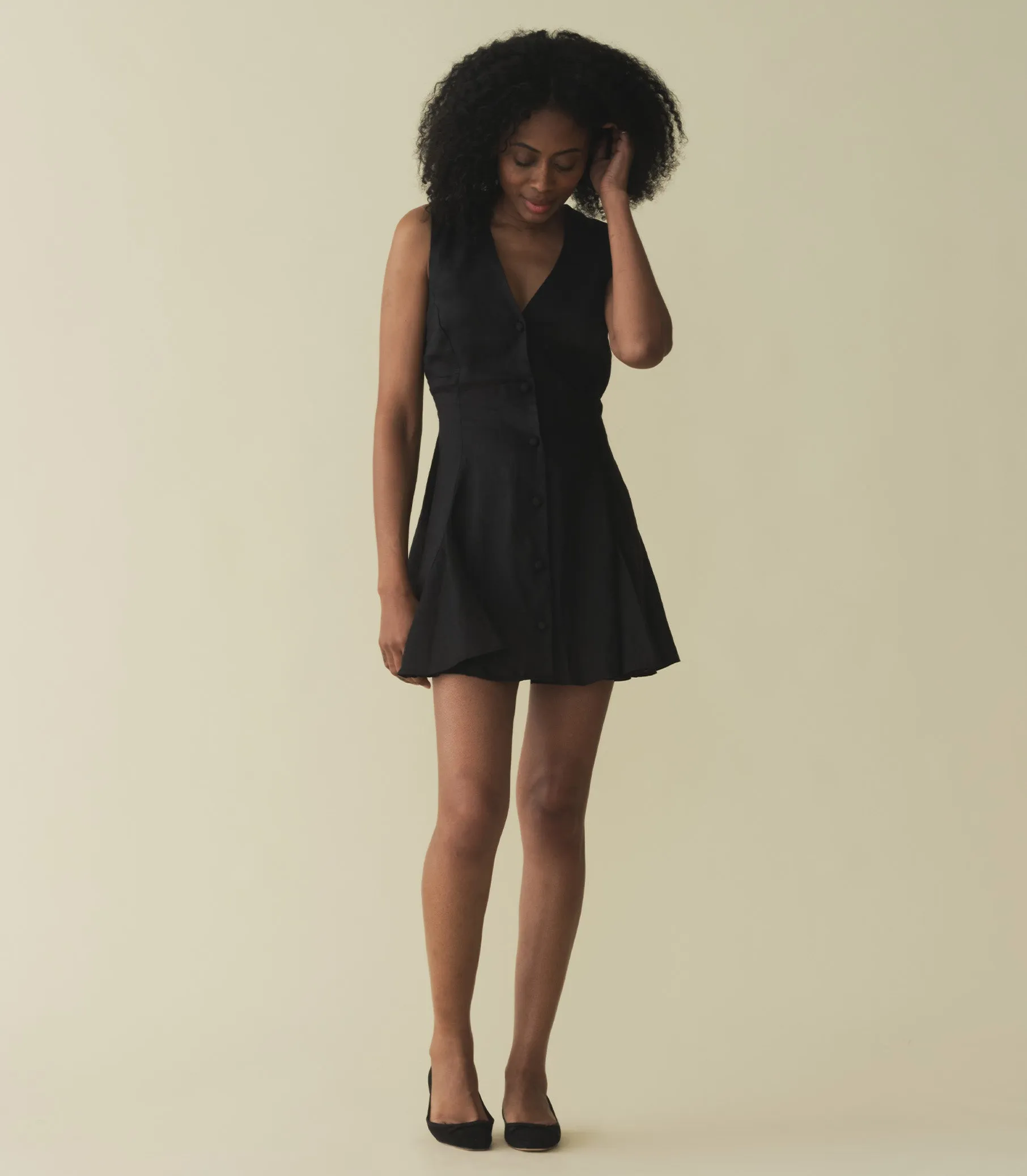 AUBREY DRESS -- BLACK sold by Doen product image thumbnail 3