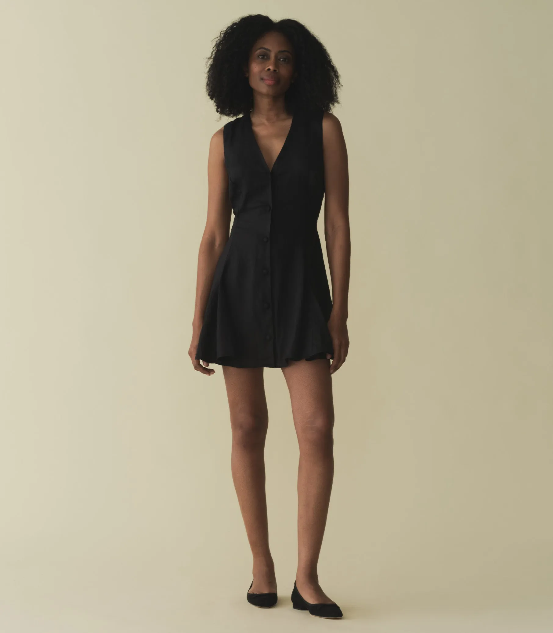 AUBREY DRESS -- BLACK sold by Doen