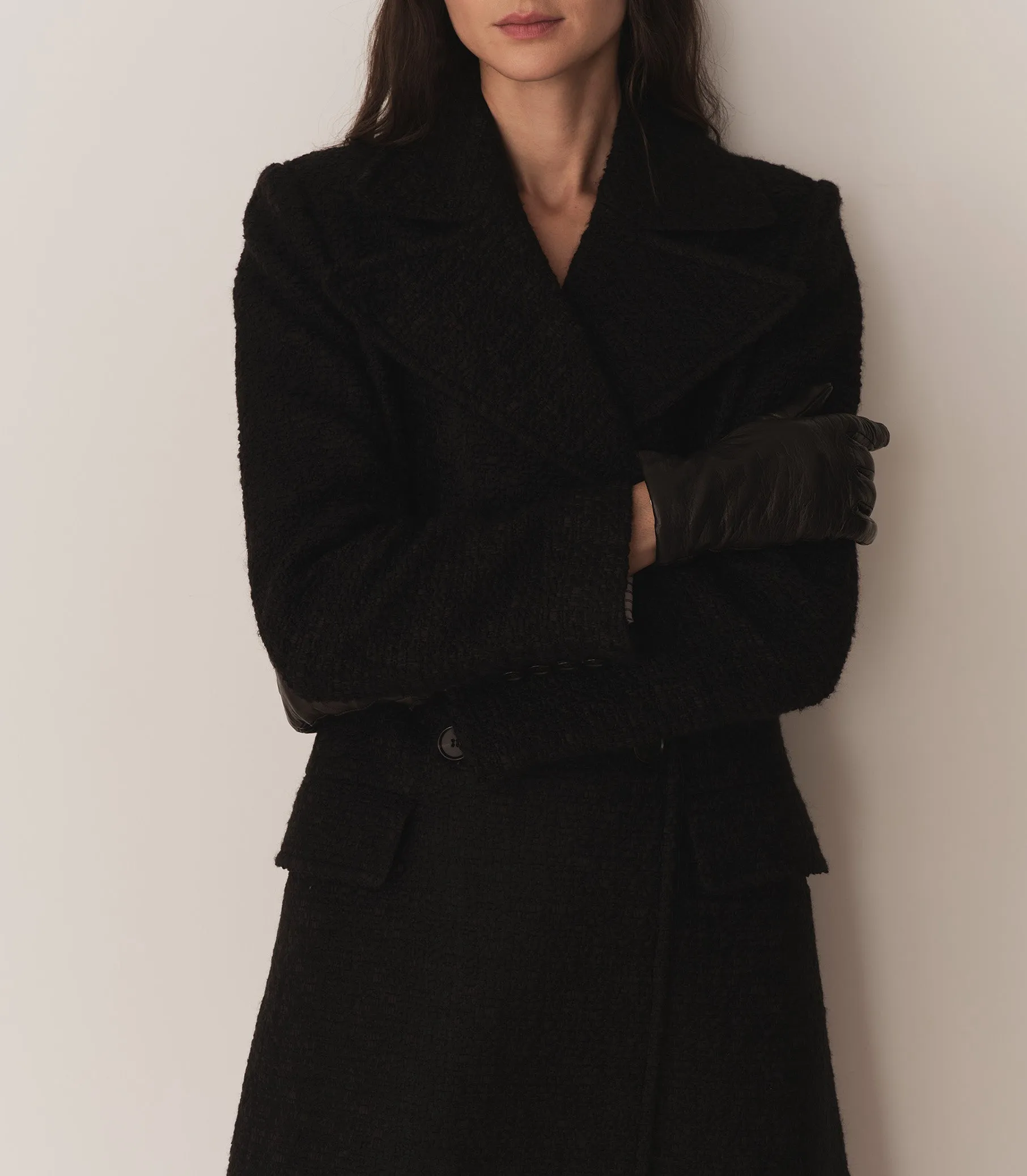 RHINE GLOVES -- BLACK LEATHER sold by Doen