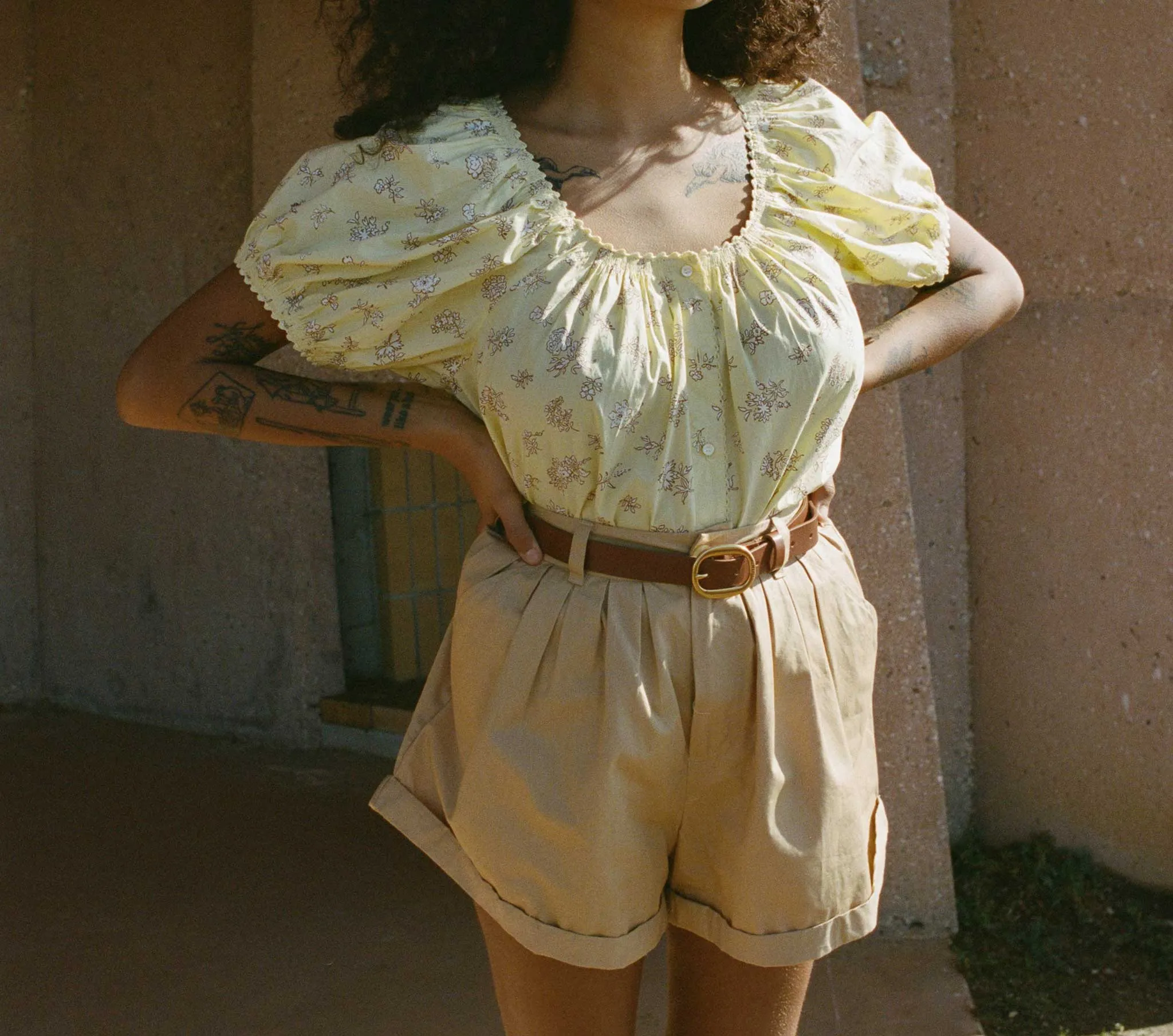 TENNESSEE TOP -- SUNSHINE BOUTON DE ROSE sold by Doen product image thumbnail 5