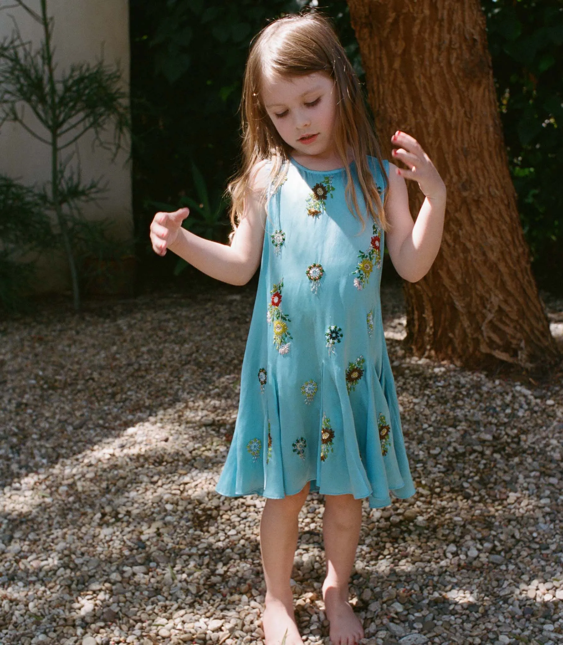 ARIEL DRESS -- BLUE TOPAZ sold by Doen product image thumbnail 4