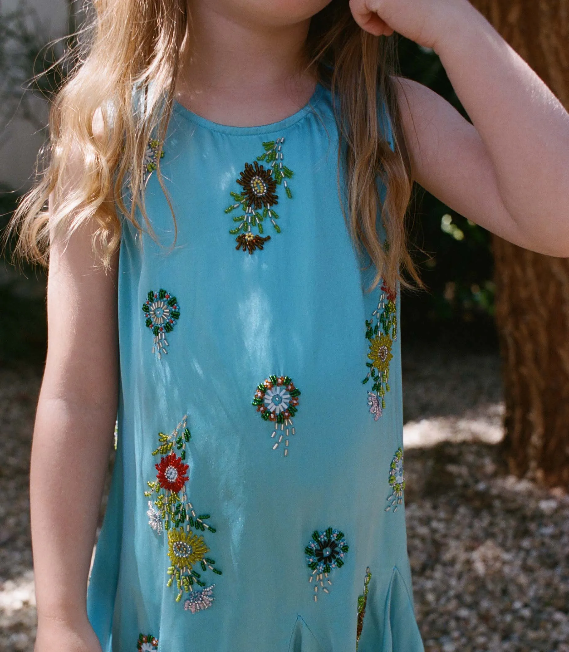 ARIEL DRESS -- BLUE TOPAZ sold by Doen product image thumbnail 5