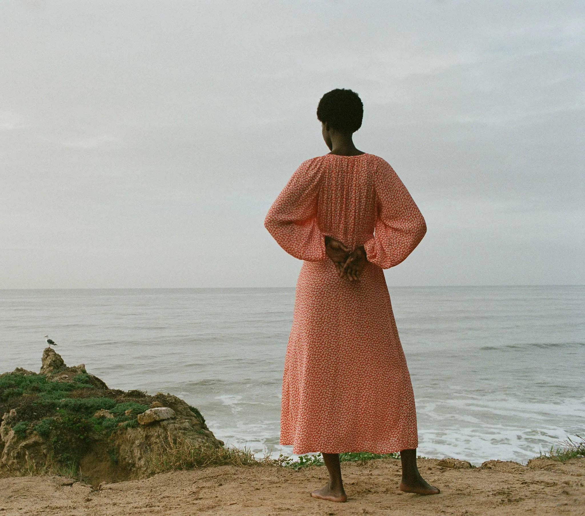 ORTENSIA DRESS -- ORANGE HILLSIDE BLOOM sold by Doen product image thumbnail 2