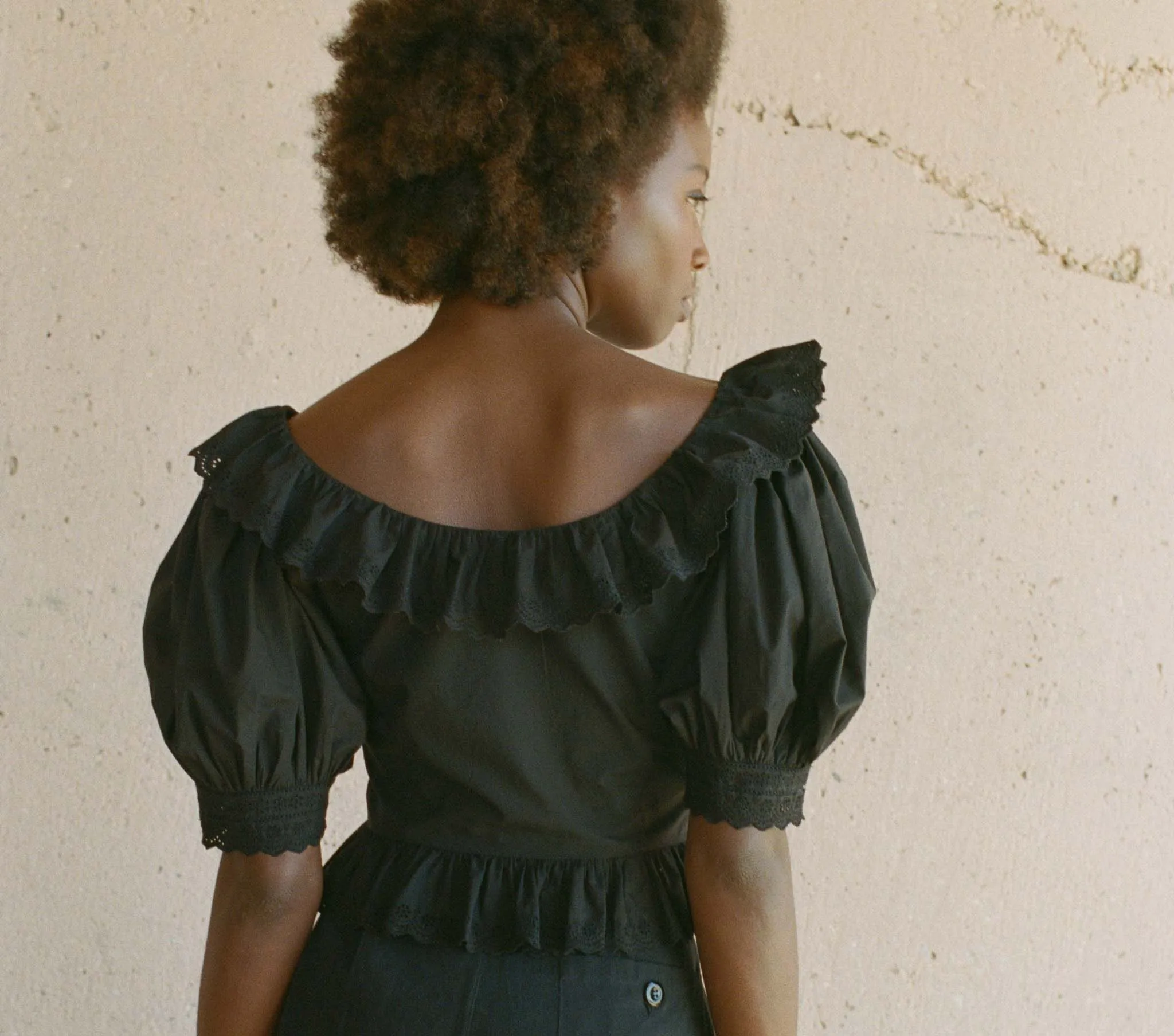HMD -- WILMA TOP -- BLACK sold by Doen product image thumbnail 5