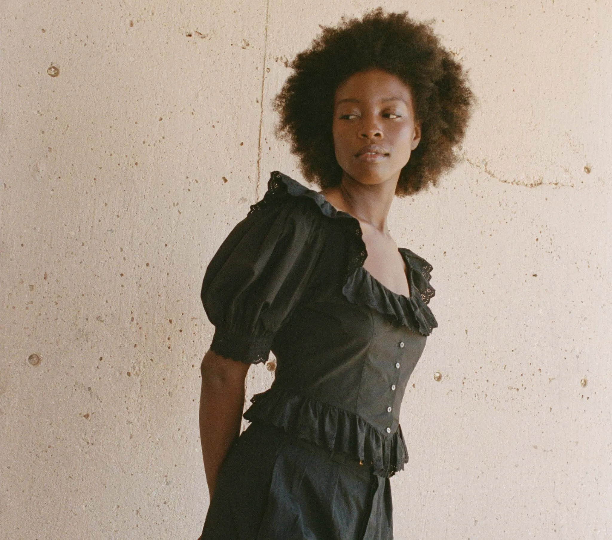 HMD -- WILMA TOP -- BLACK sold by Doen product image thumbnail 3