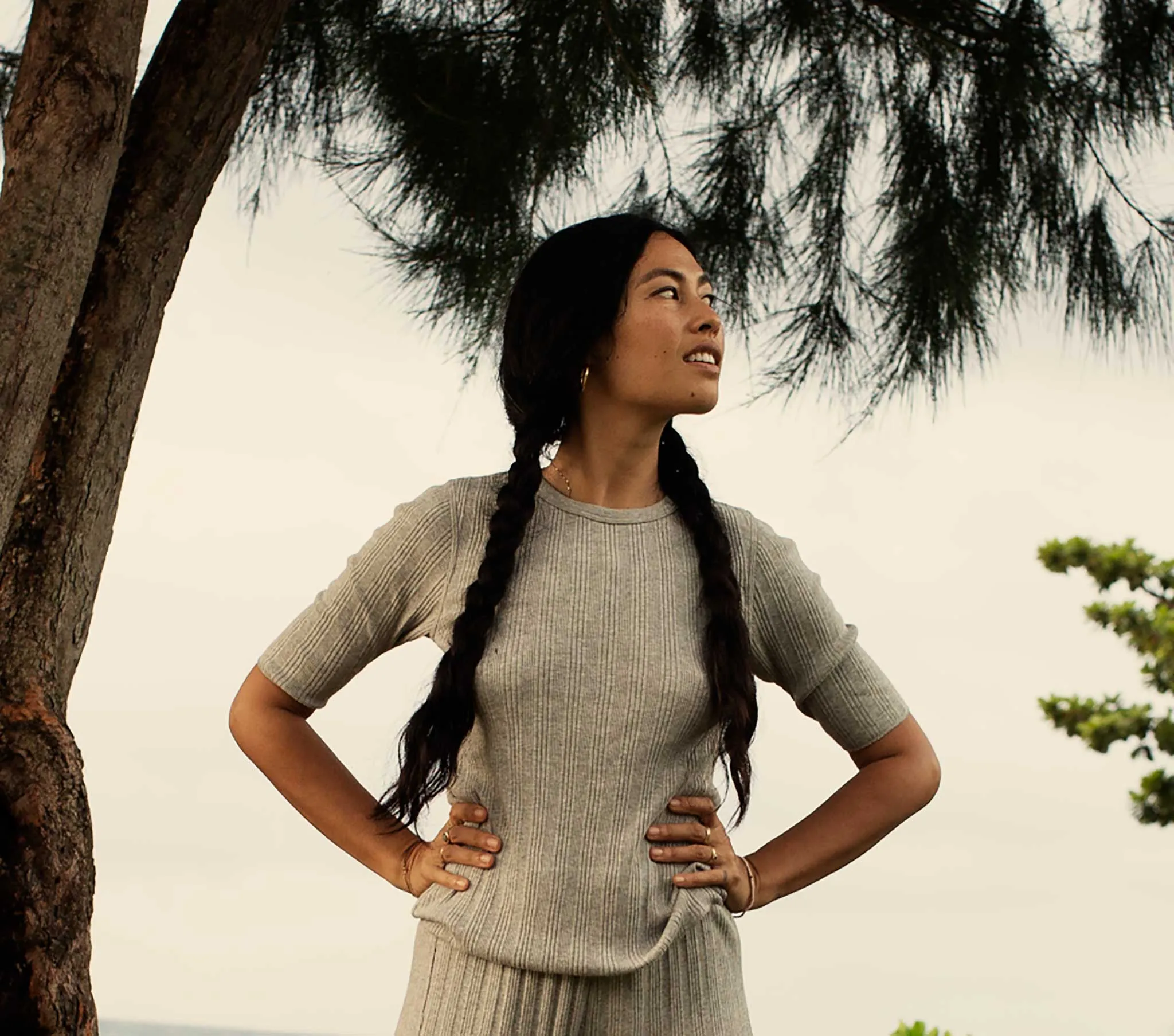 HMD -- ADA TEE -- HEATHER GREY sold by Doen product image thumbnail 2