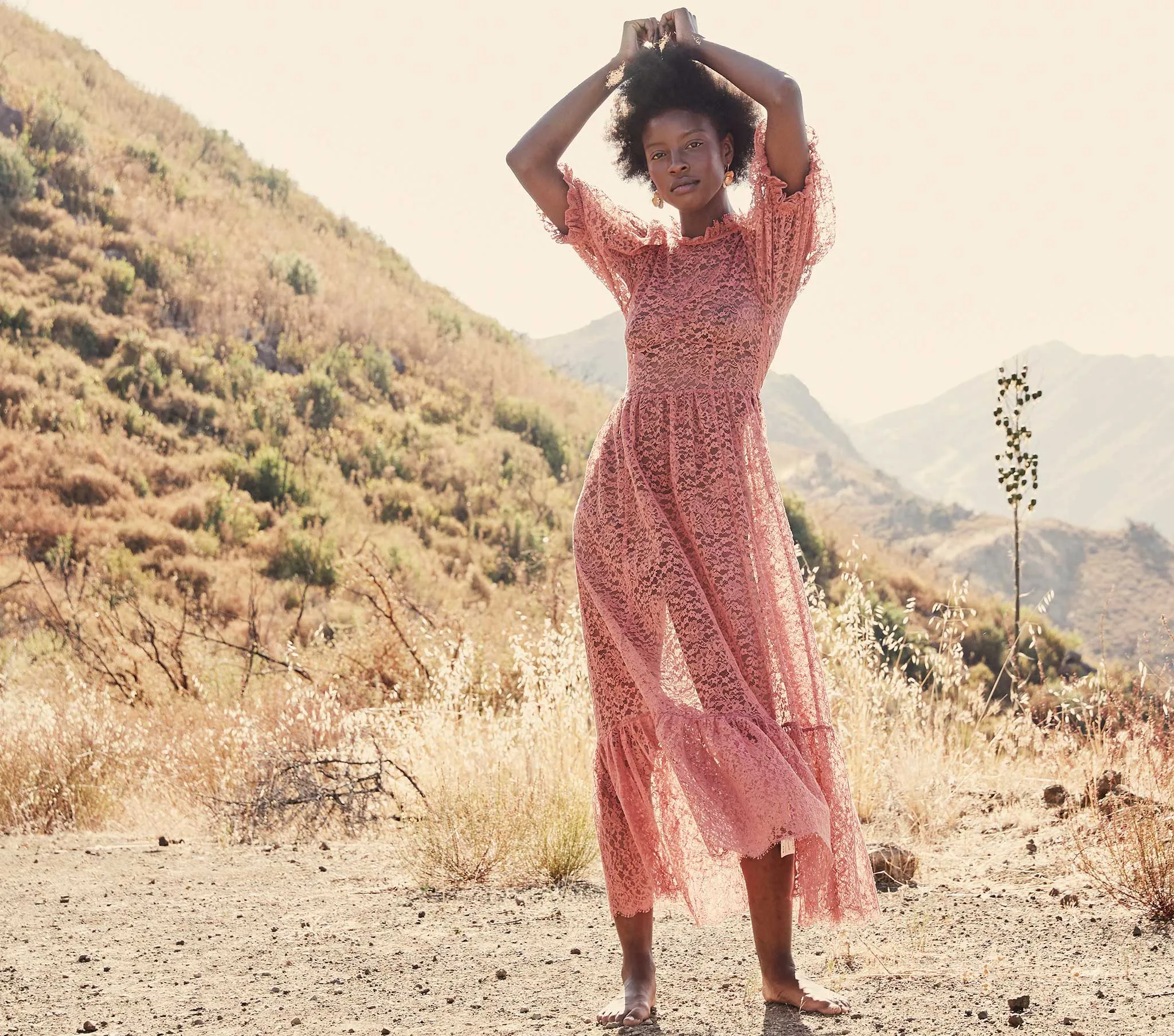 HMD -- FEATHER DRESS -- DARK ROSEWOOD sold by Doen product image thumbnail 3