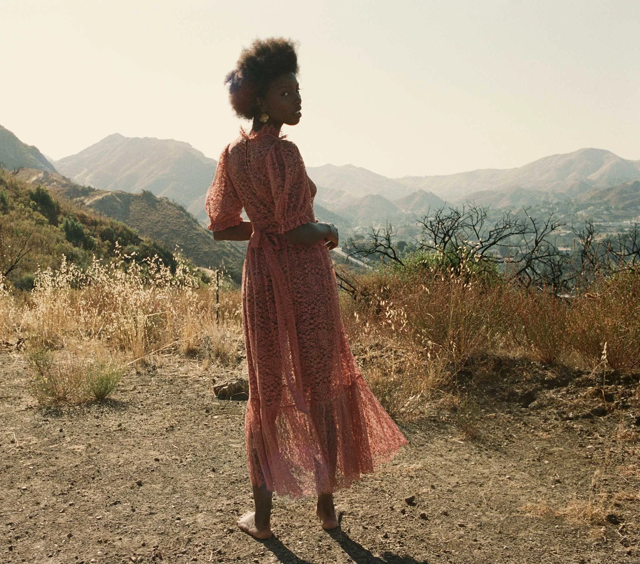 HMD -- FEATHER DRESS -- DARK ROSEWOOD sold by Doen product image thumbnail 2