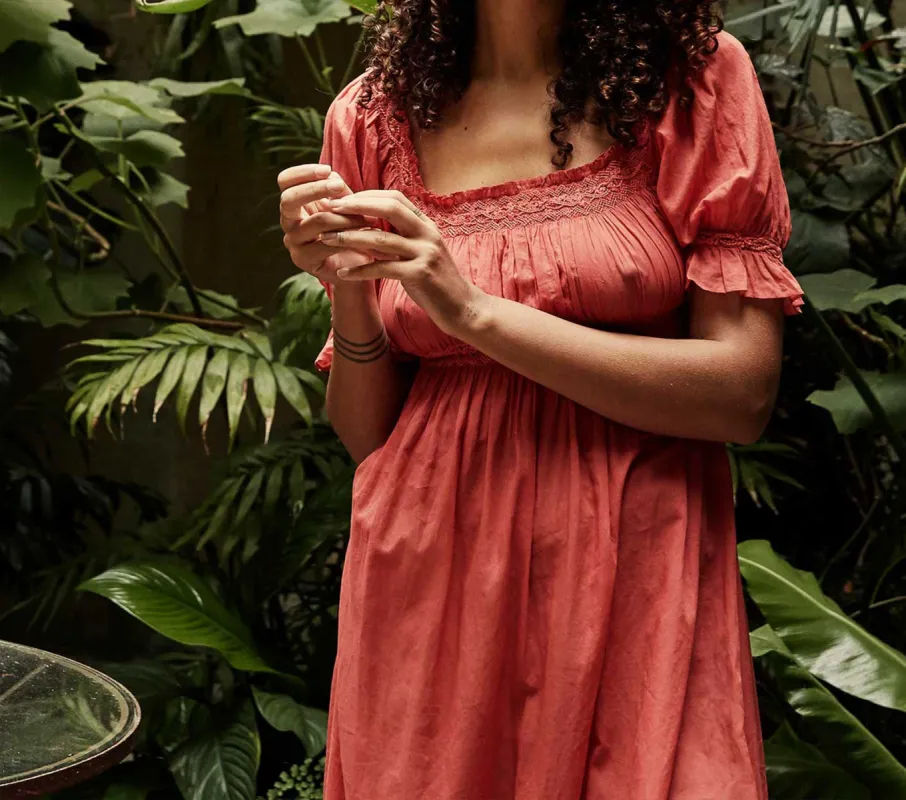 HMD -- ECLIPSE NIGHTGOWN -- STRAWBERRY sold by Doen
