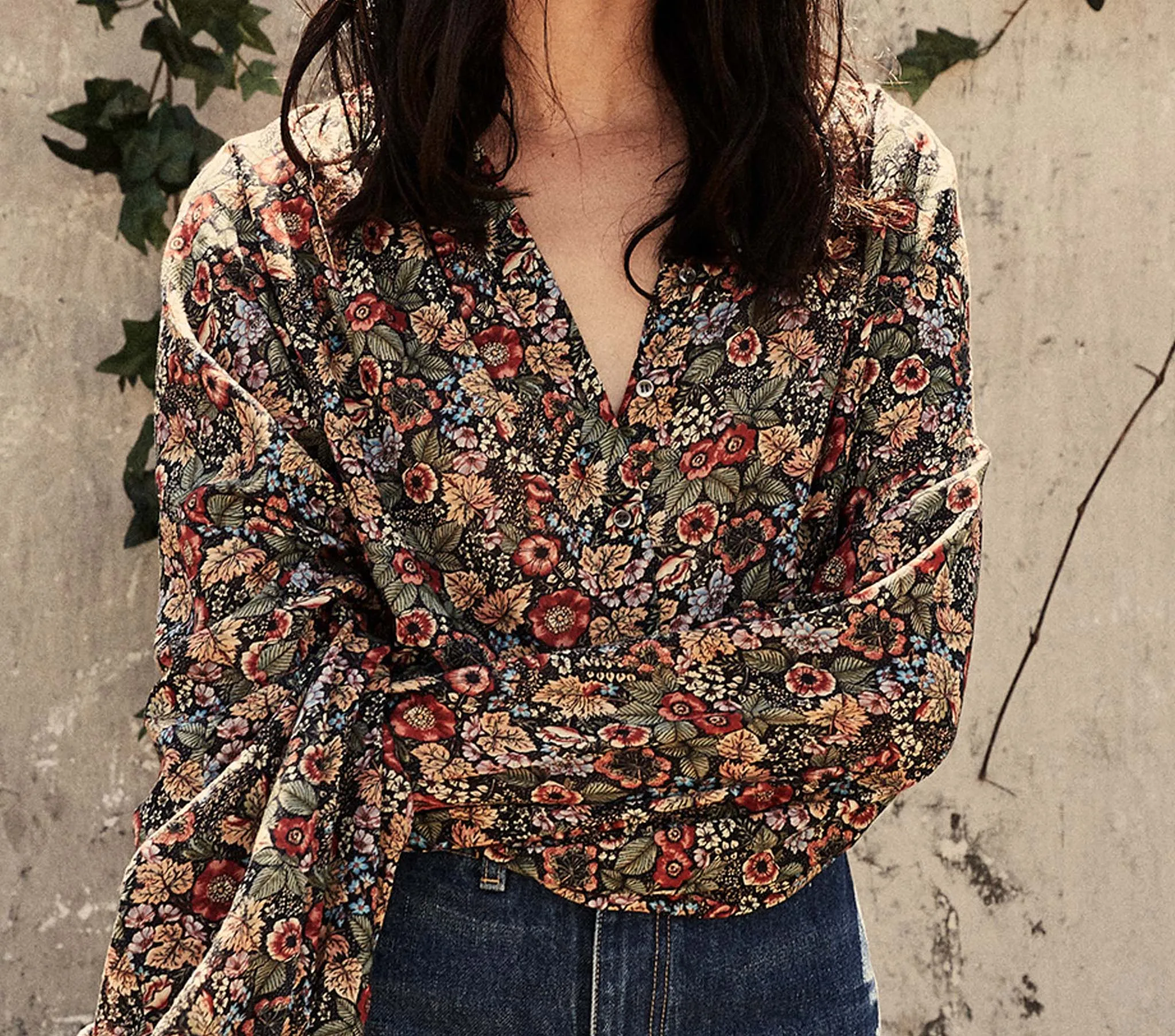 HMD -- THE JANE BLOUSE -- WILDBERRY THICKET sold by Doen