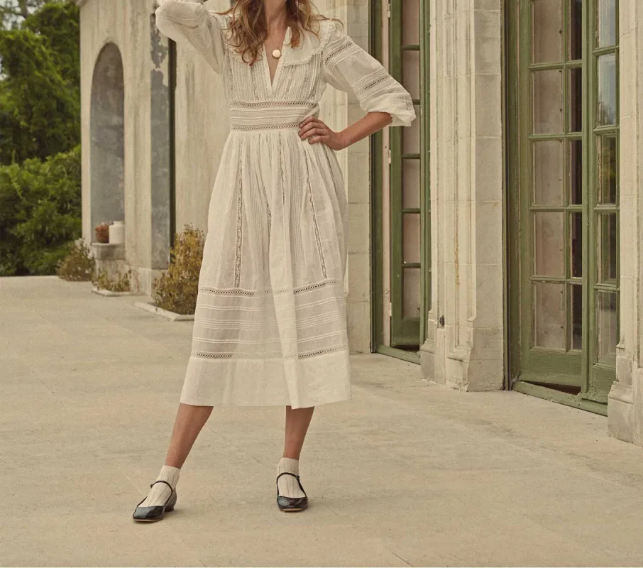 HMD -- MARLA DRESS -- SALT sold by Doen