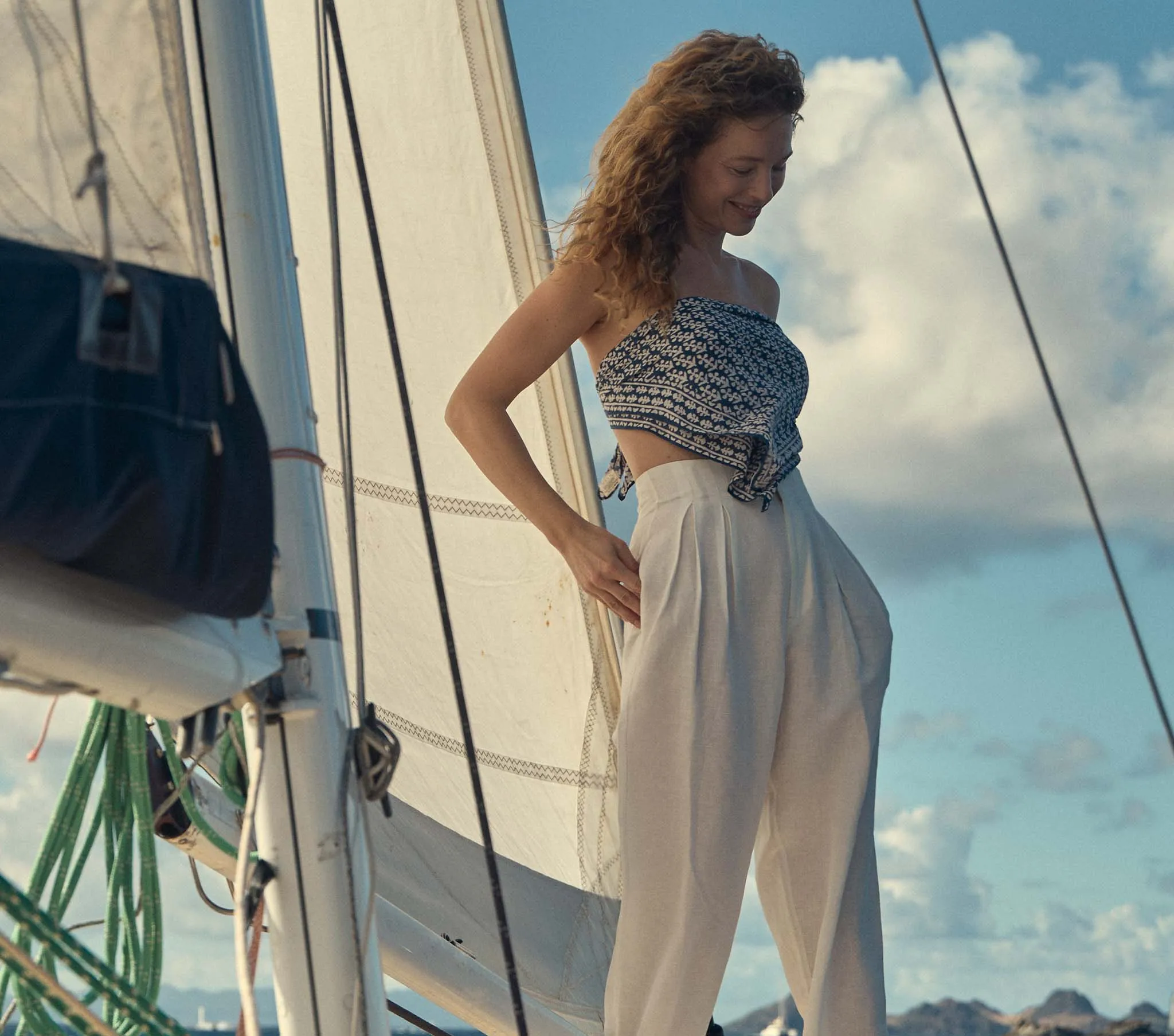 HMD -- PENNY BANDANA -- SOLEDAD BLOOM sold by Doen product image thumbnail 2