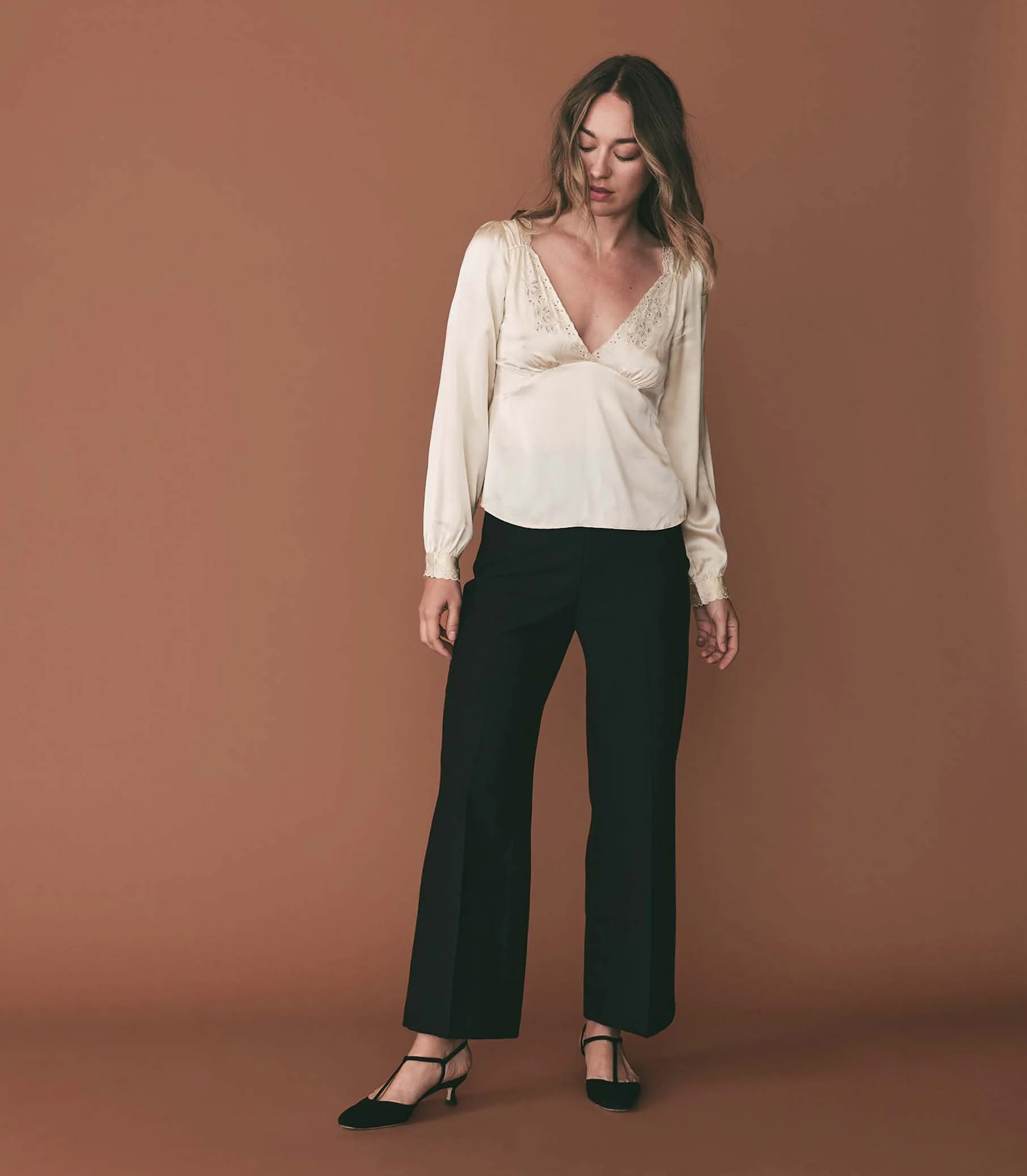 HMD -- FREYDA TOP -- MOTHER OF PEARL sold by Doen product image thumbnail 4
