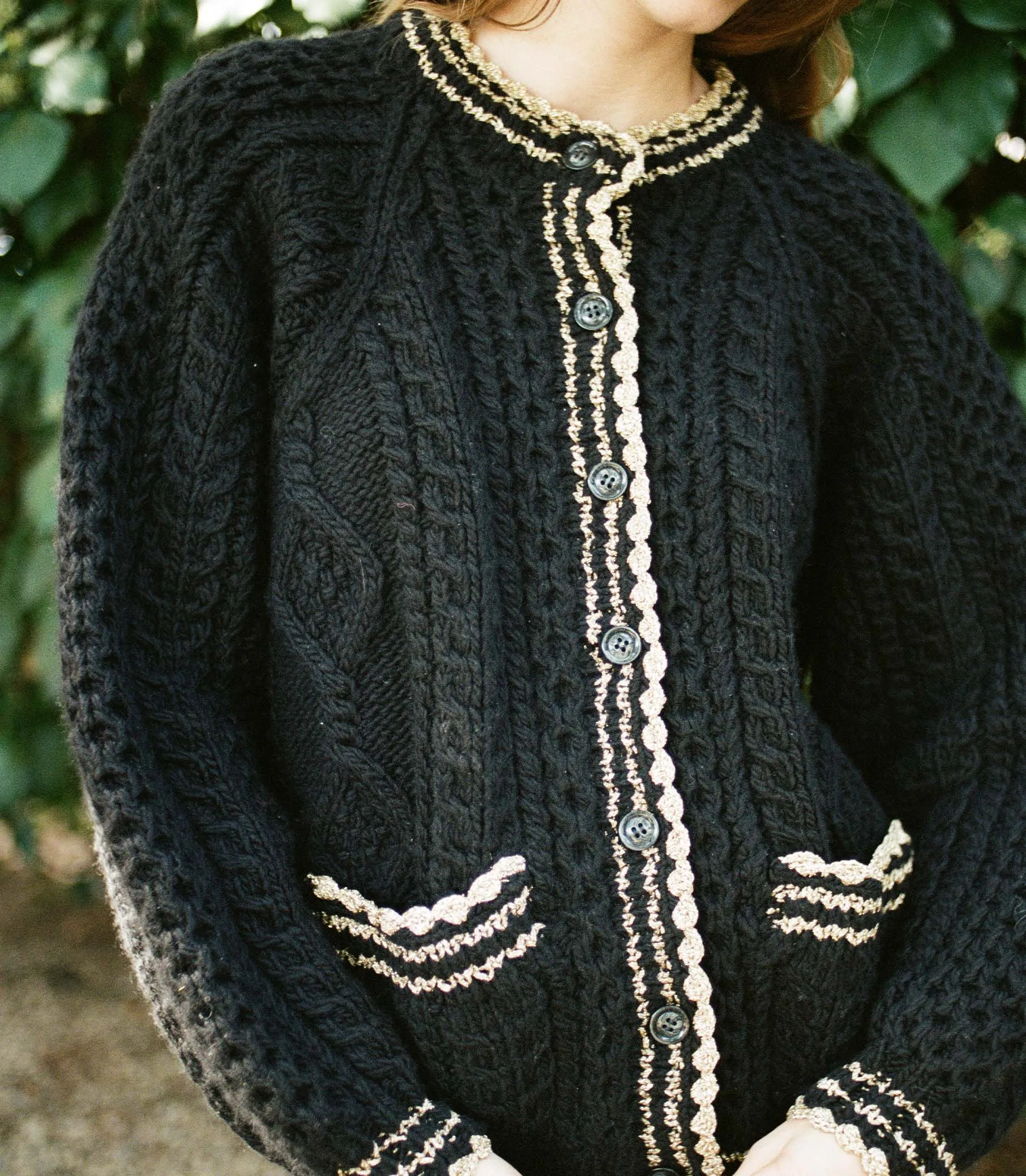 HMD -- TAMARA CARDIGAN -- BLACK sold by Doen product image thumbnail 2