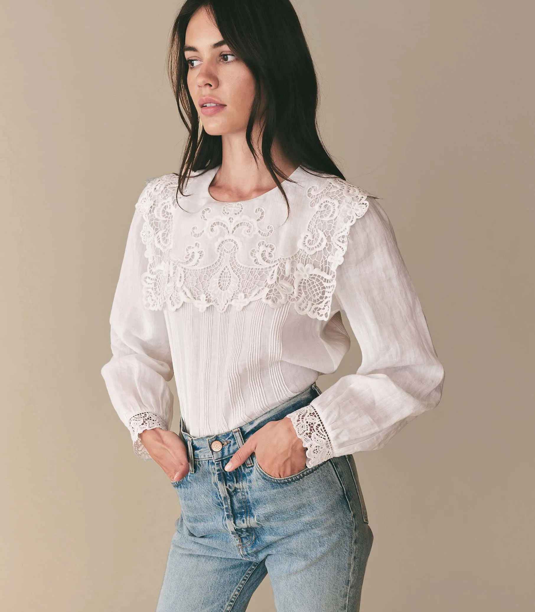 HMD -- ETIENNE TOP -- SALT sold by Doen