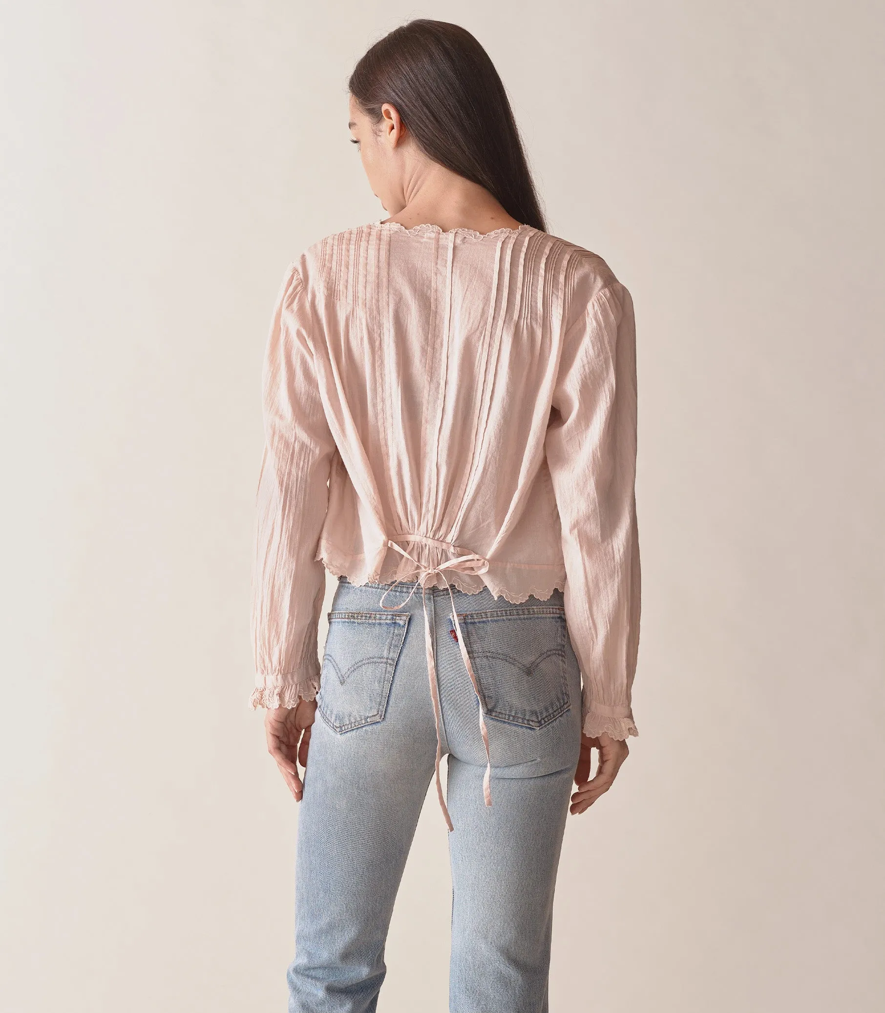 ELAYNE TOP -- SUNDRIED ROSE sold by Doen product image thumbnail 3