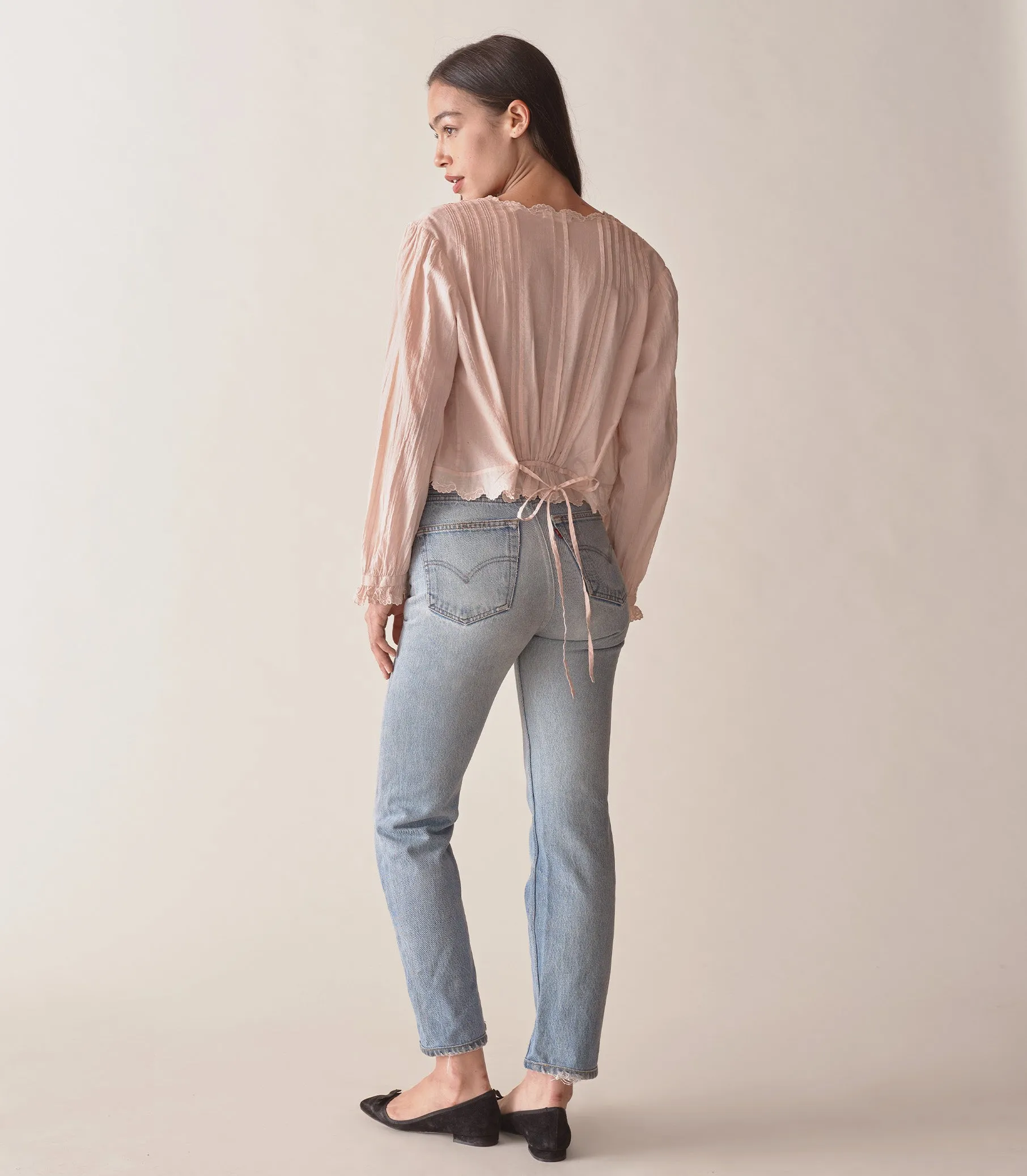 ELAYNE TOP -- SUNDRIED ROSE sold by Doen product image thumbnail 4