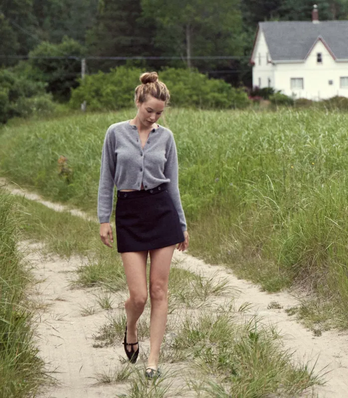 HMD -- CHIERI SKIRT -- DEEP NAVY sold by Doen