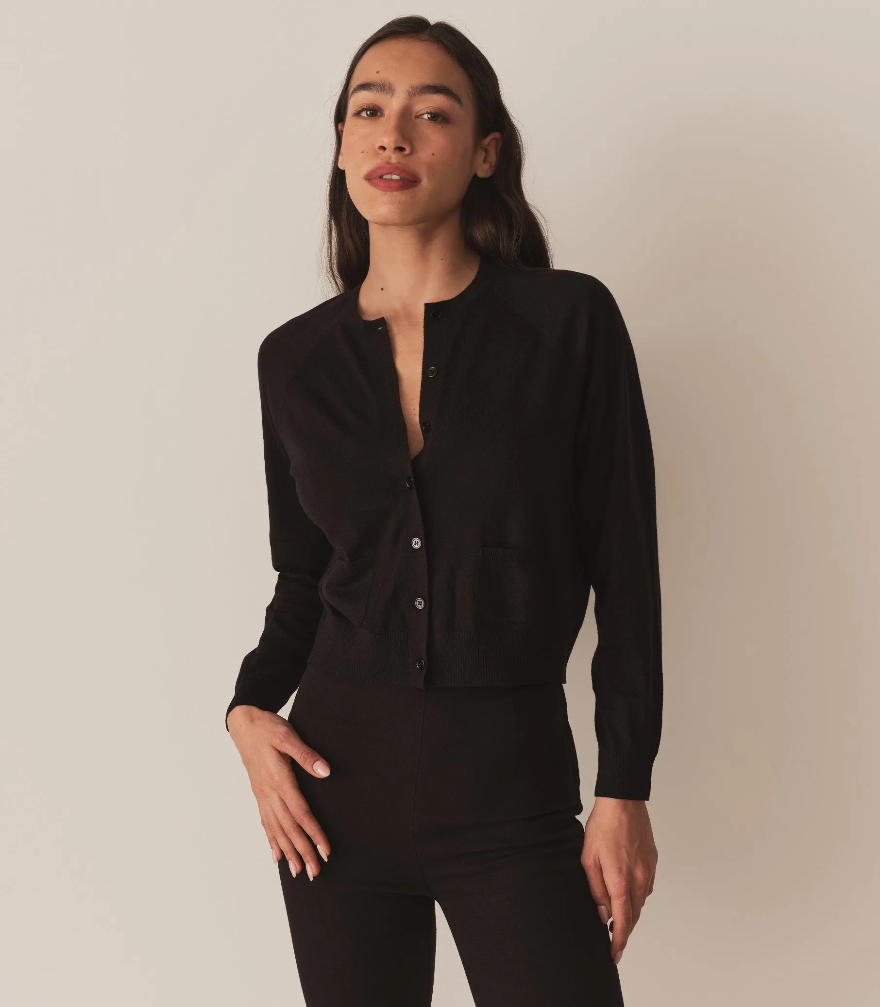 CELINE CARDIGAN -- BLACK sold by Doen product image thumbnail 3