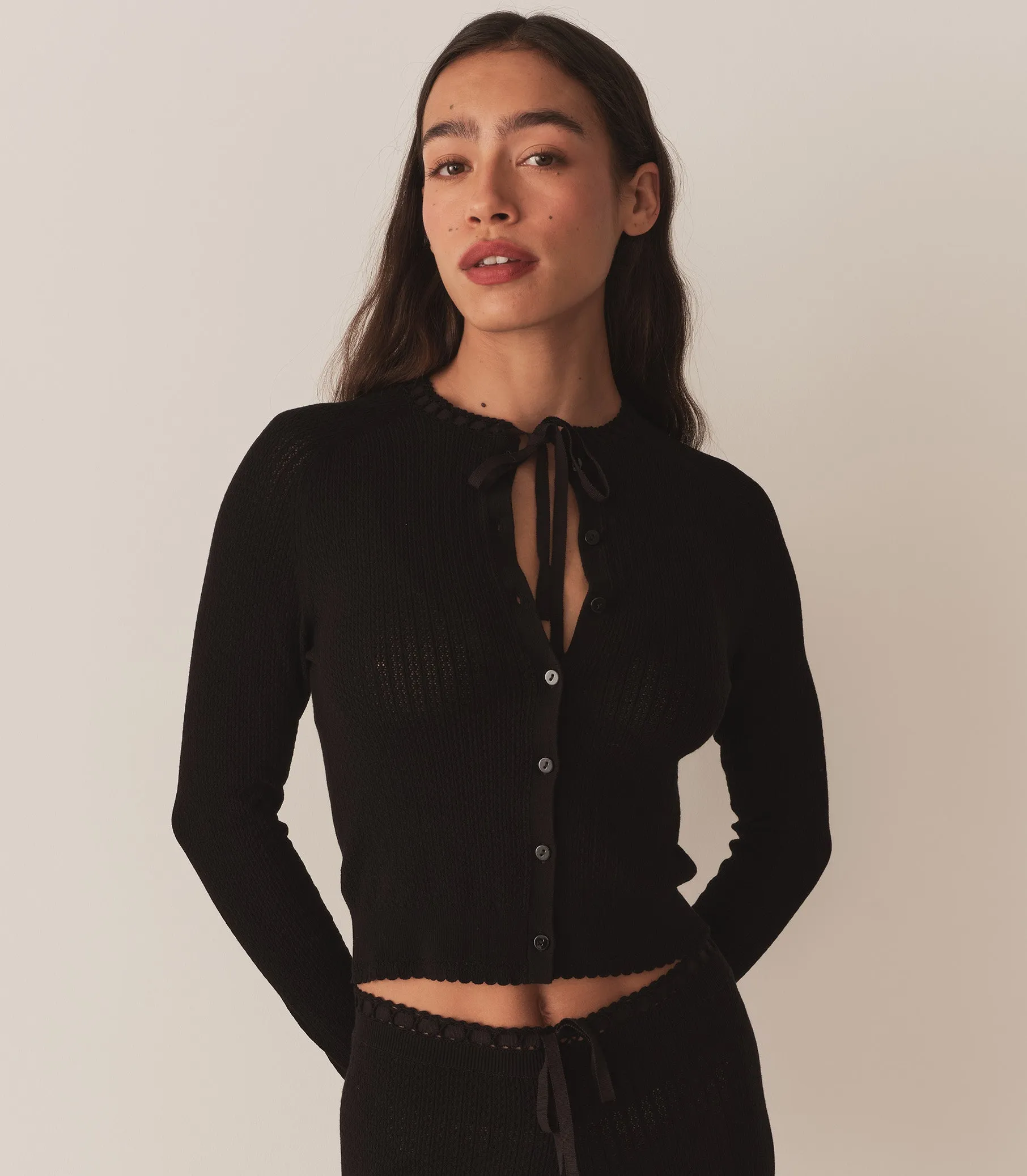 ROSALINE CARDIGAN -- BLACK sold by Doen product image thumbnail 4