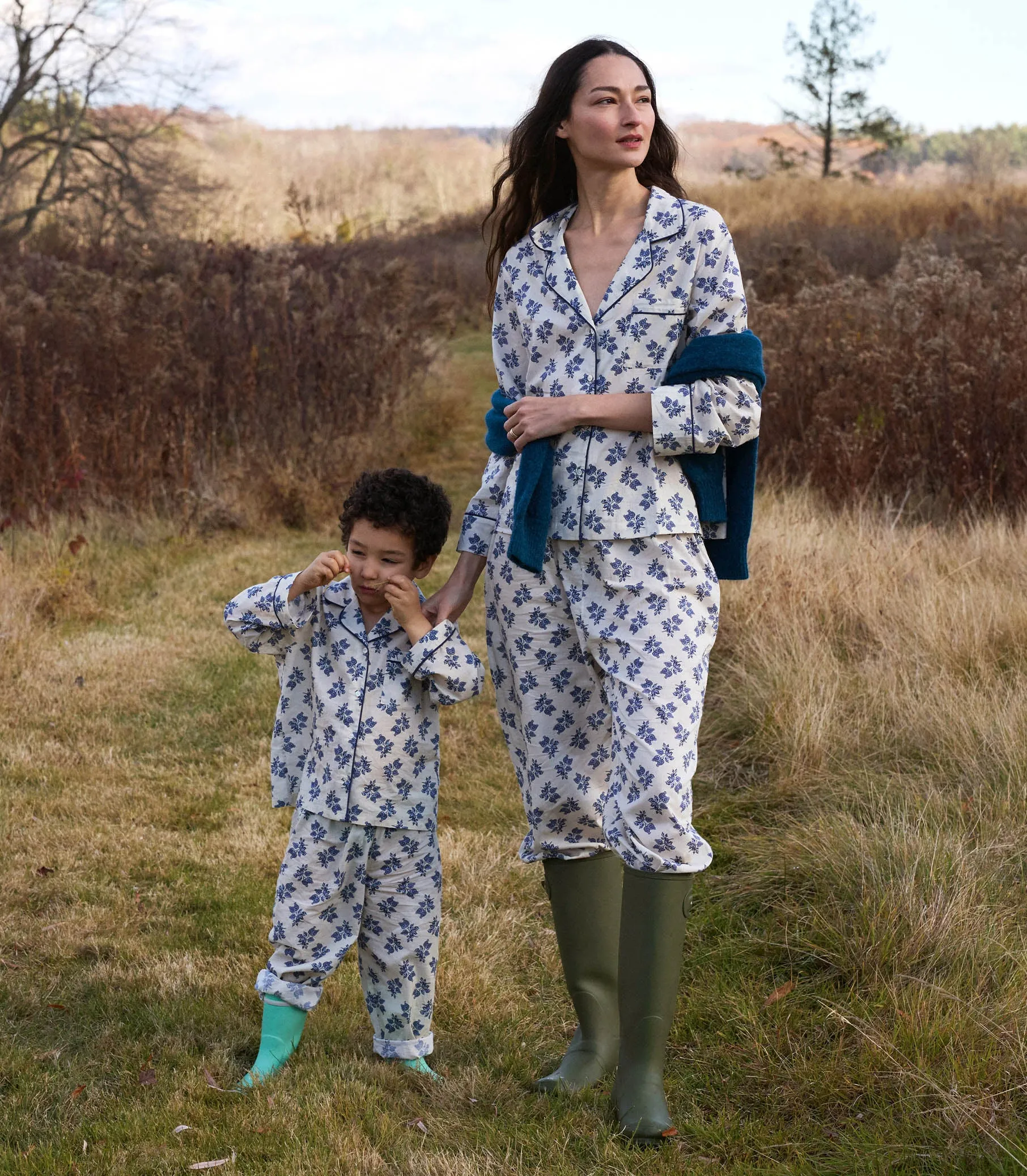 ESMA PAJAMA -- CREME POMEGRANATE BLOOM sold by Doen product image thumbnail 4