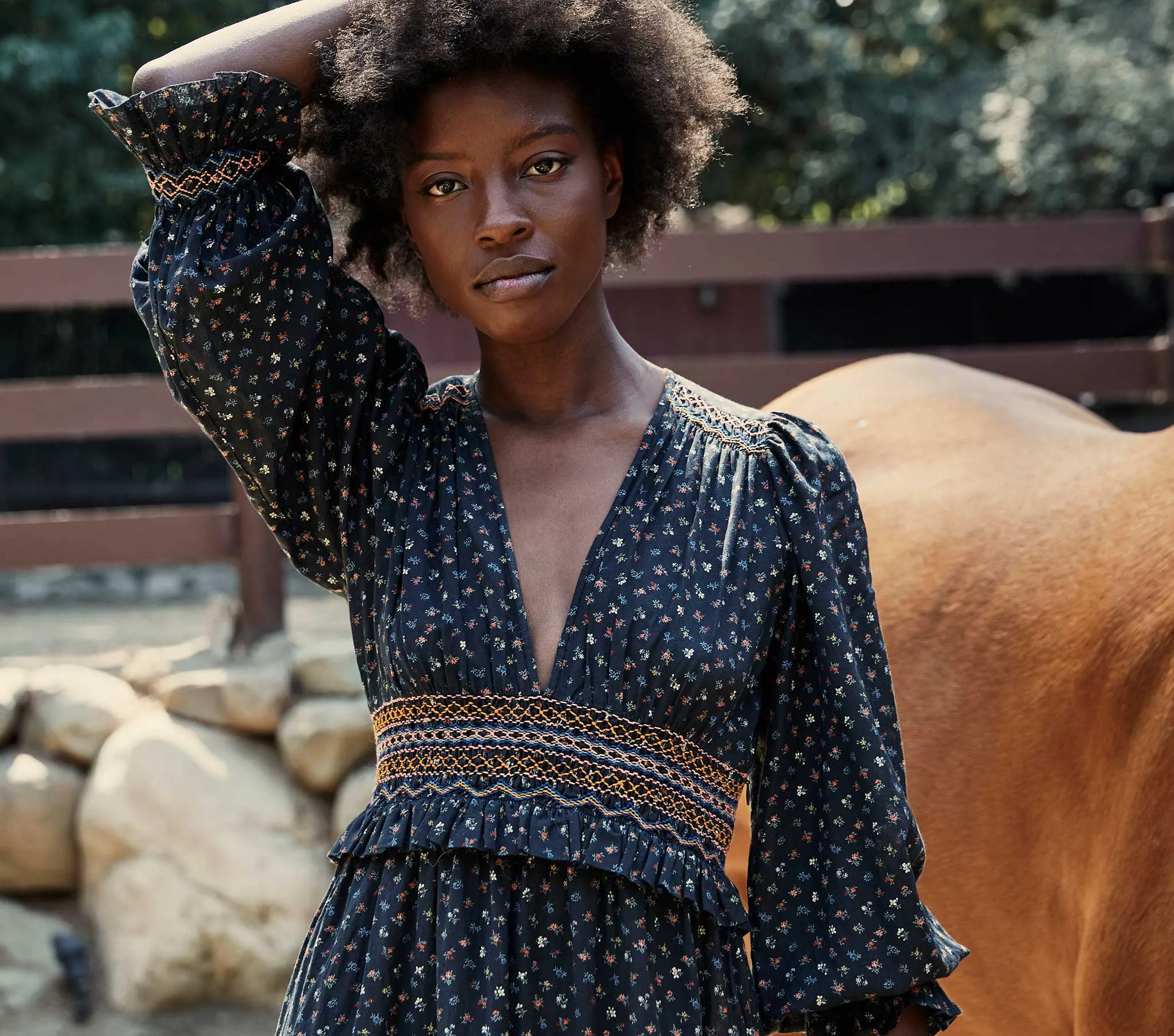 HMD -- CATANIA DRESS -- BLACK PARC MONCEAU sold by Doen product image thumbnail 2